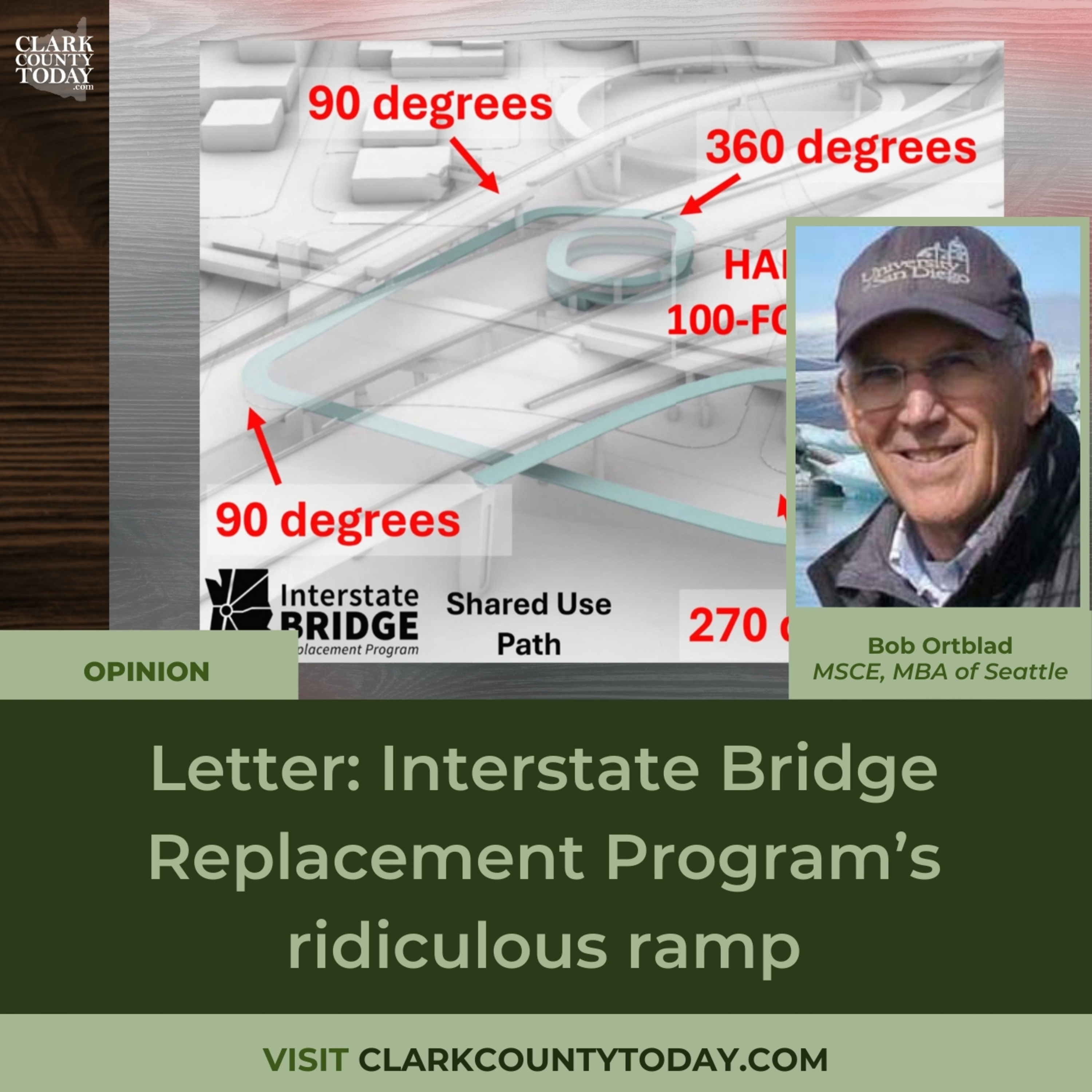 Letter: Interstate Bridge Replacement Program’s ridiculous ramp
