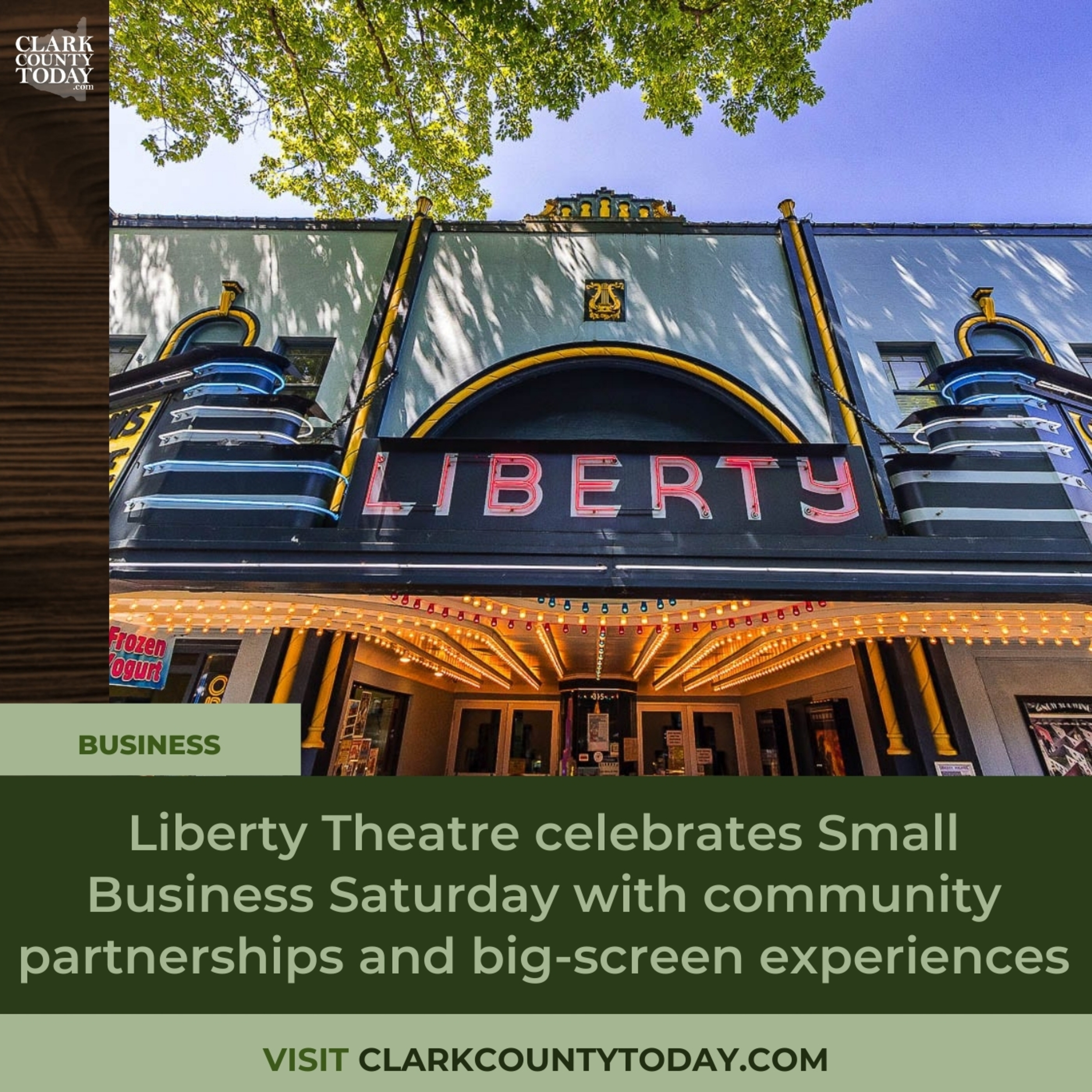 Liberty Theatre celebrates Small Business Saturday with community partnerships and big-screen experiences