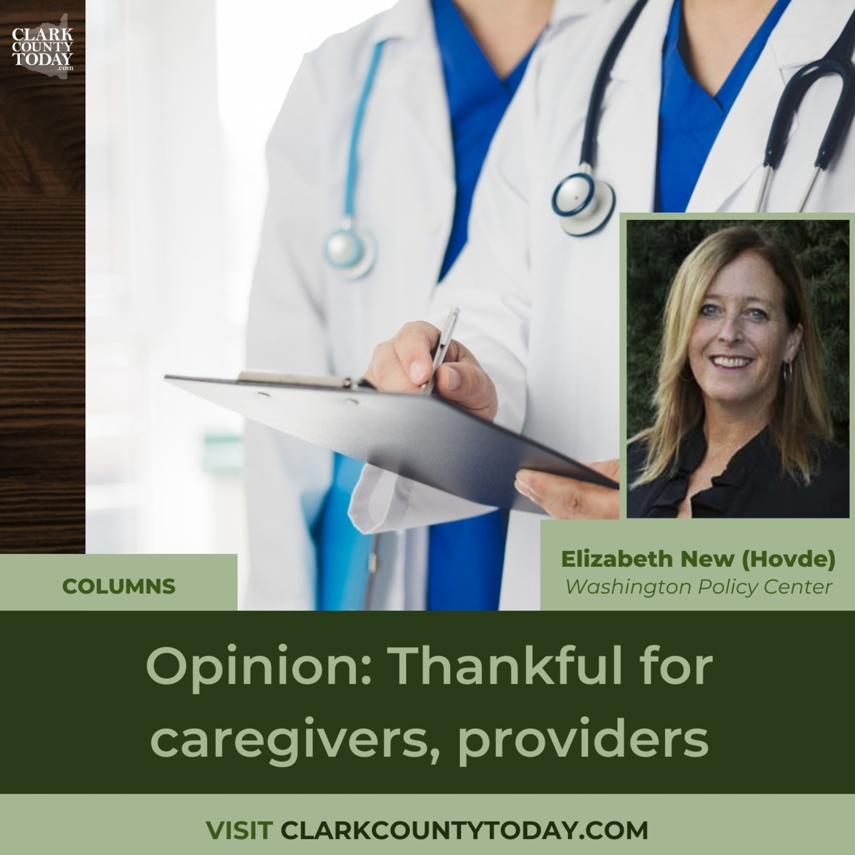 Opinion: Thankful for caregivers, providers