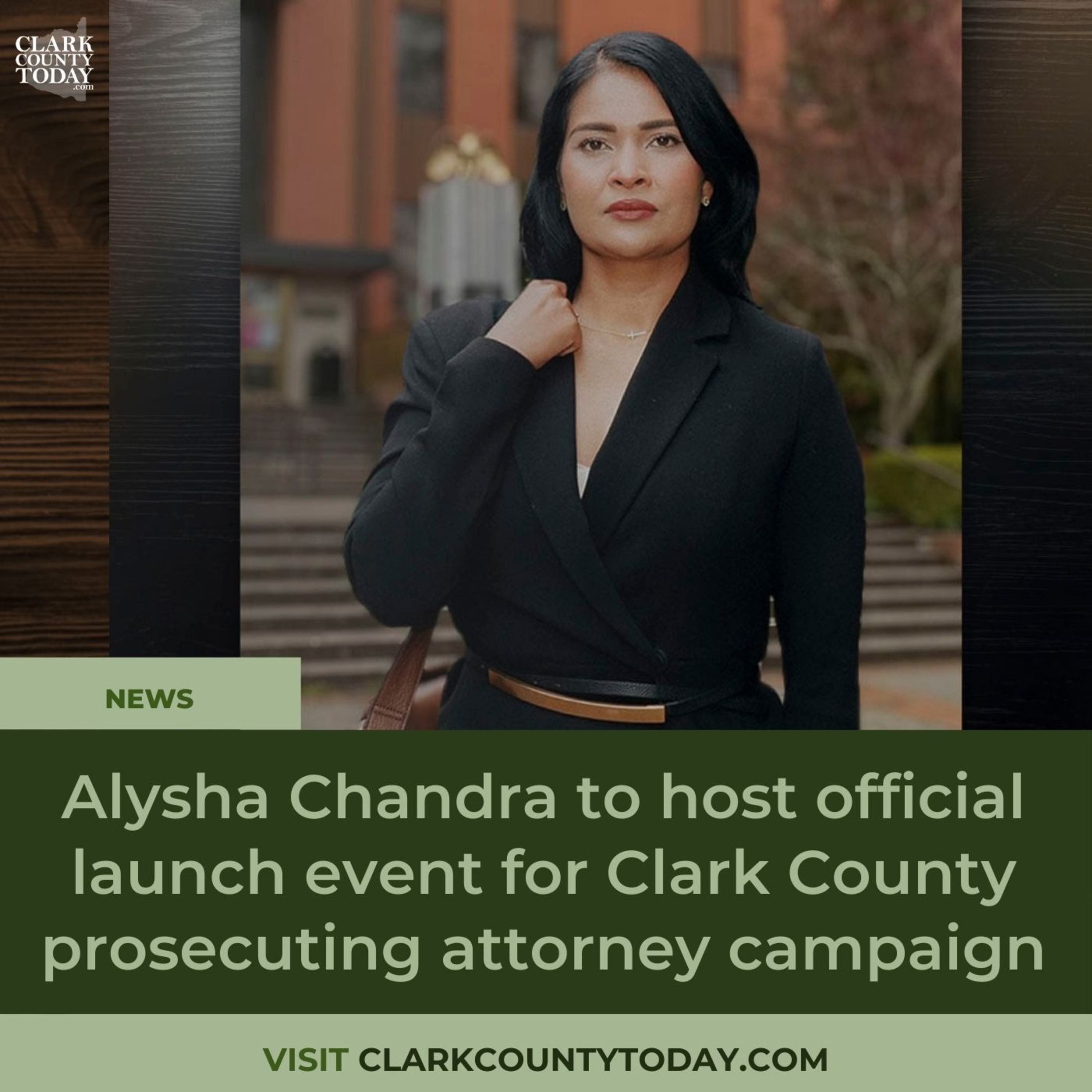 Alysha Chandra to host official launch event for Clark County prosecuting attorney campaign