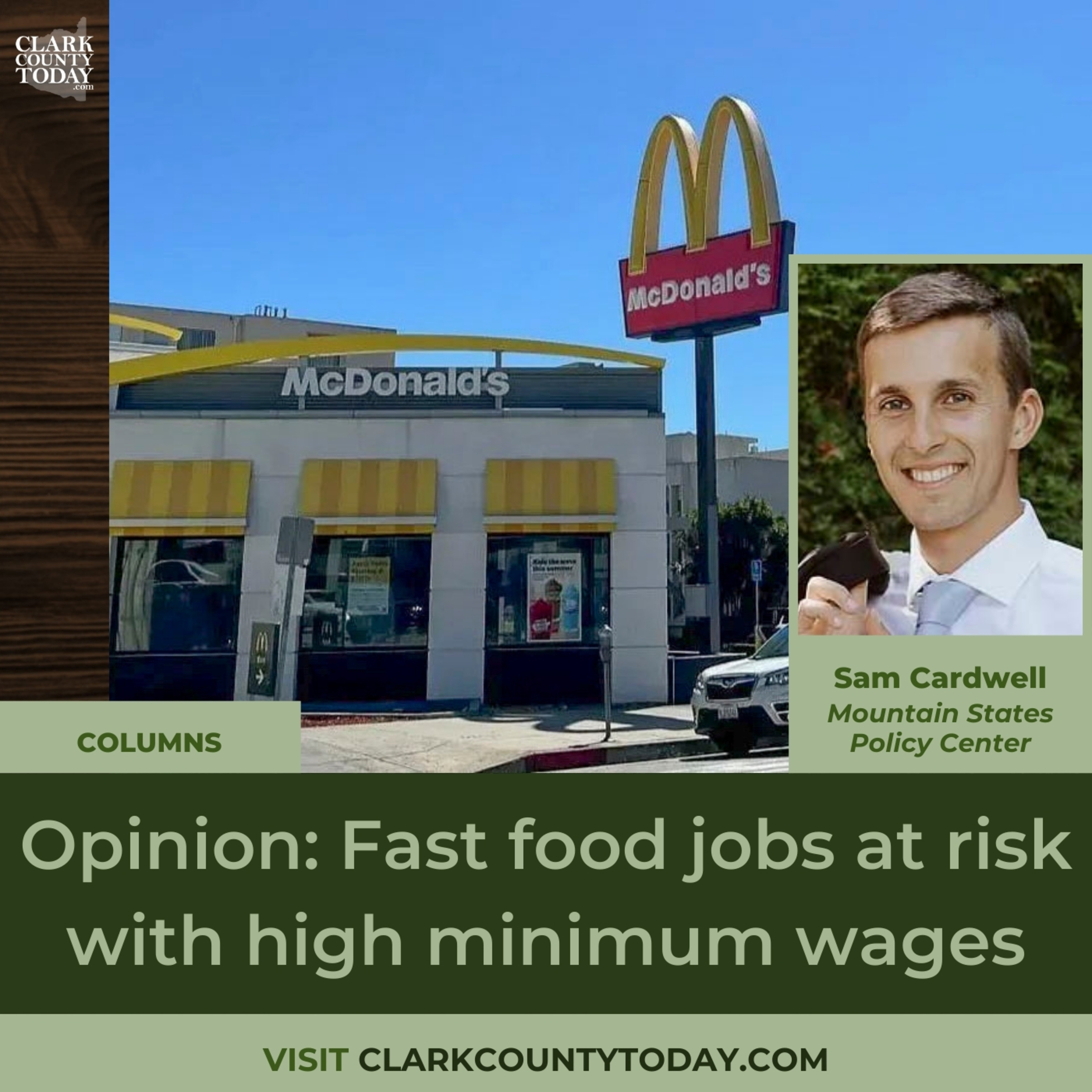 Opinion: Fast food jobs at risk with high minimum wages