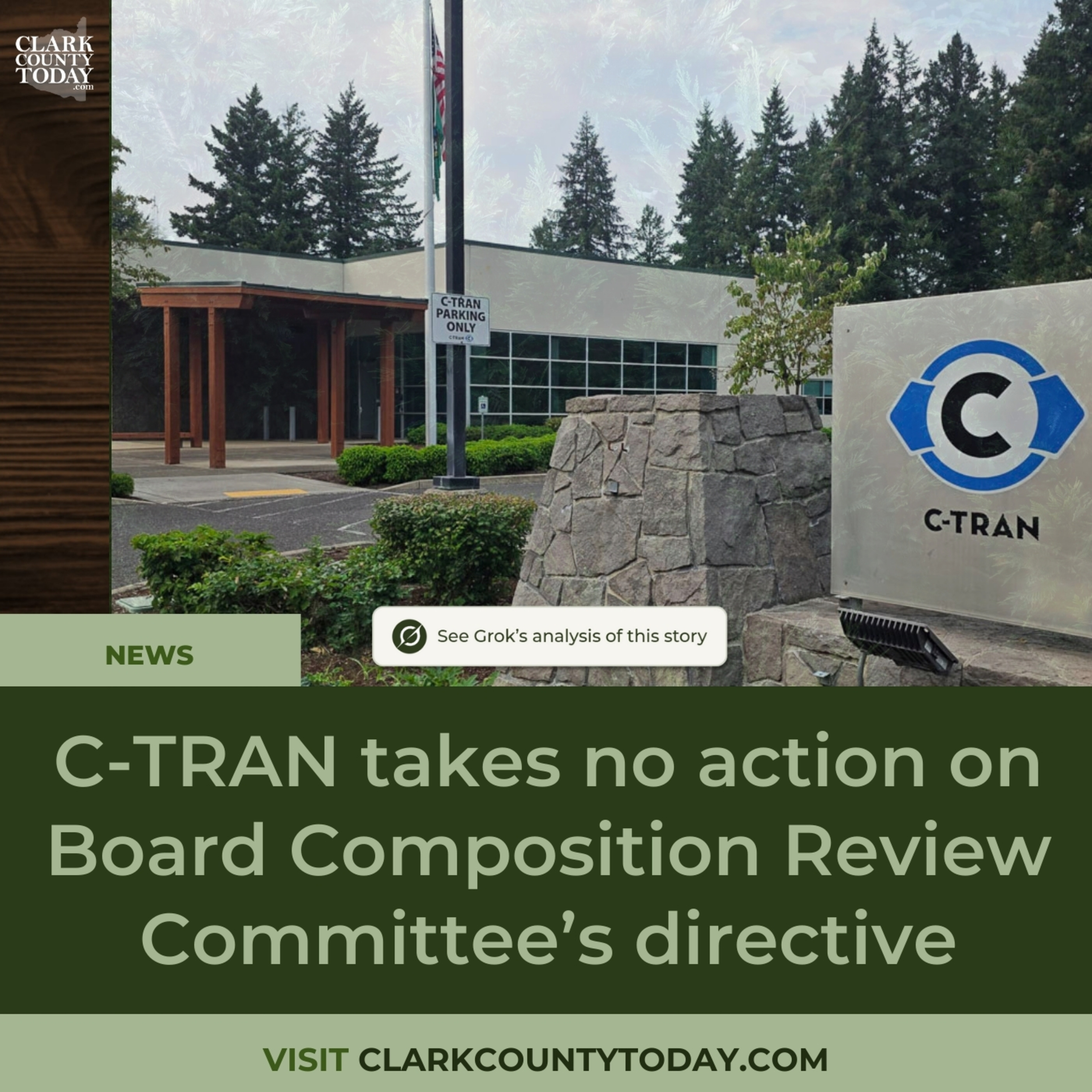 C-TRAN takes no action on Board Composition Review Committee’s directive