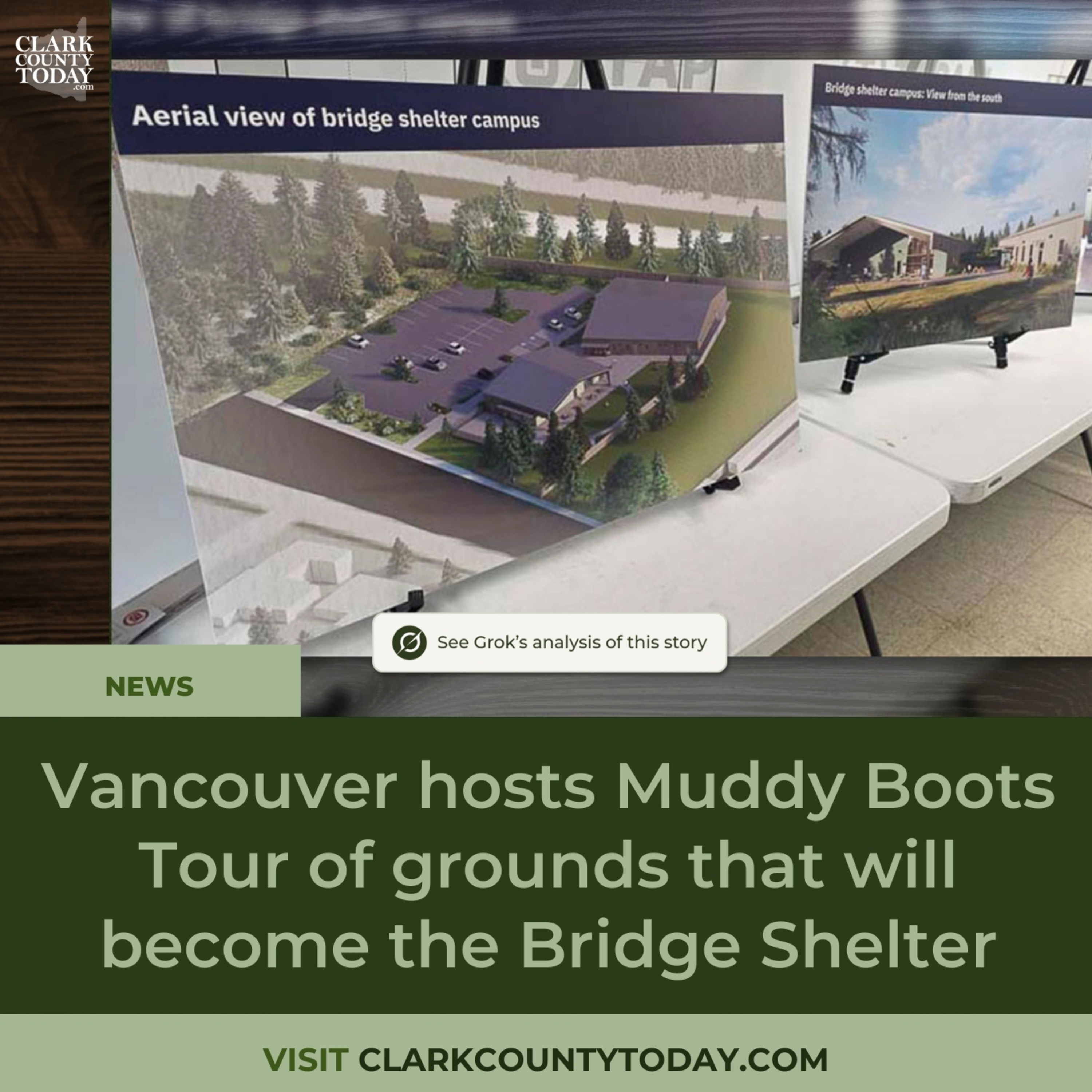 Vancouver hosts Muddy Boots Tour of grounds that will become the Bridge Shelter