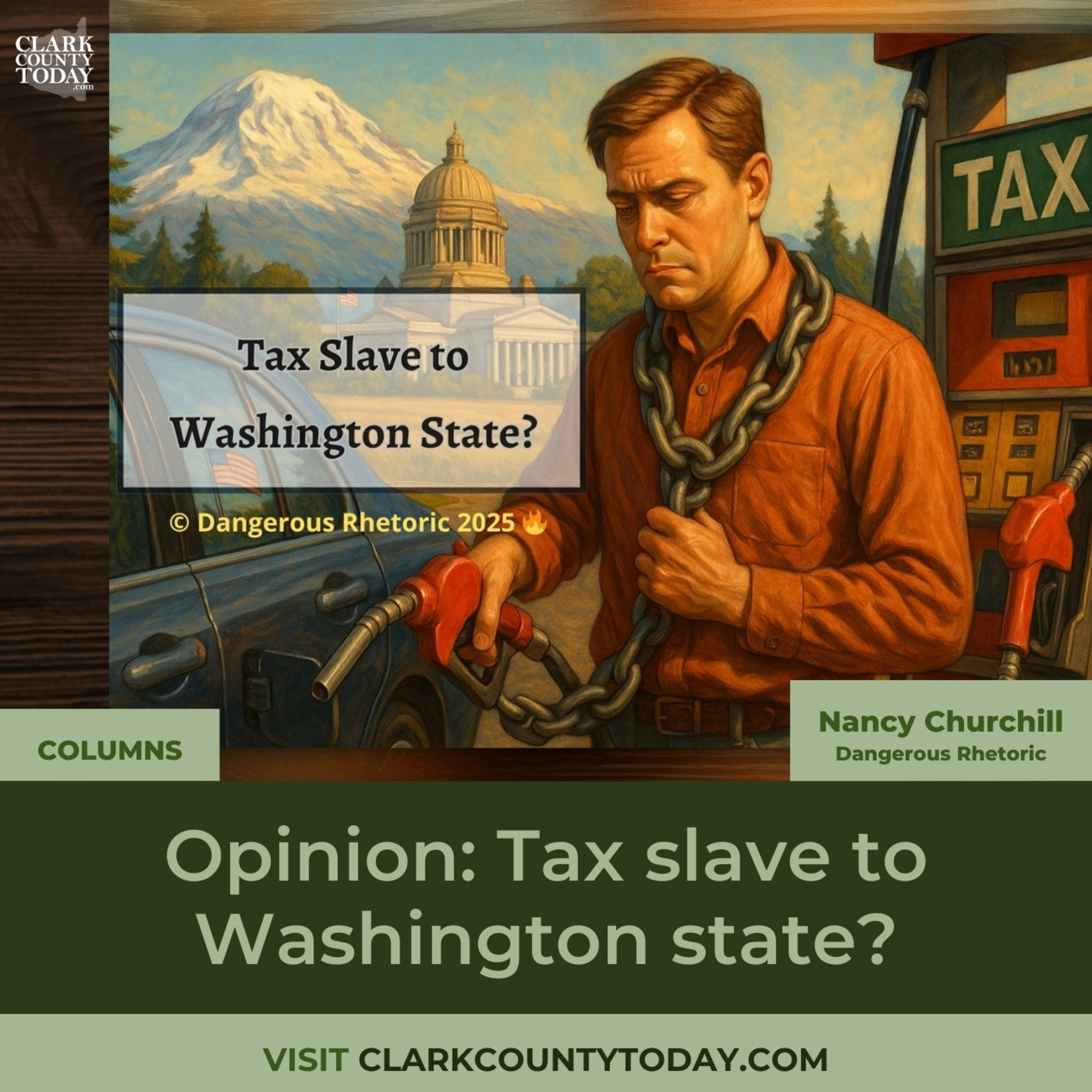 Opinion: Tax slave to Washington state?