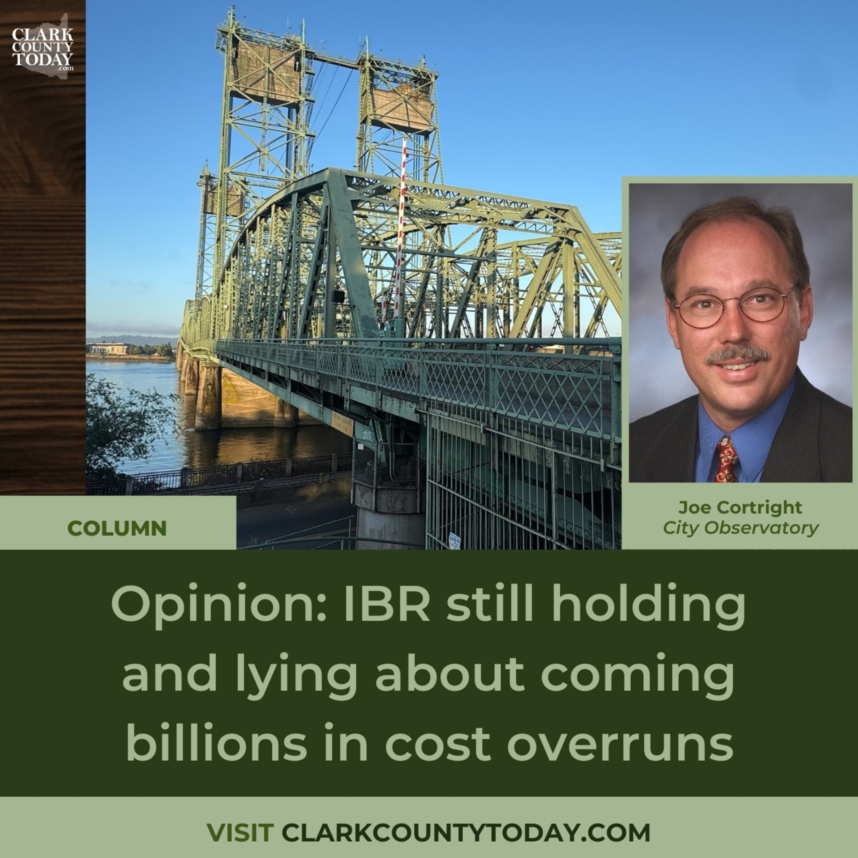 Opinion: IBR still holding and lying about coming billions in cost overruns
