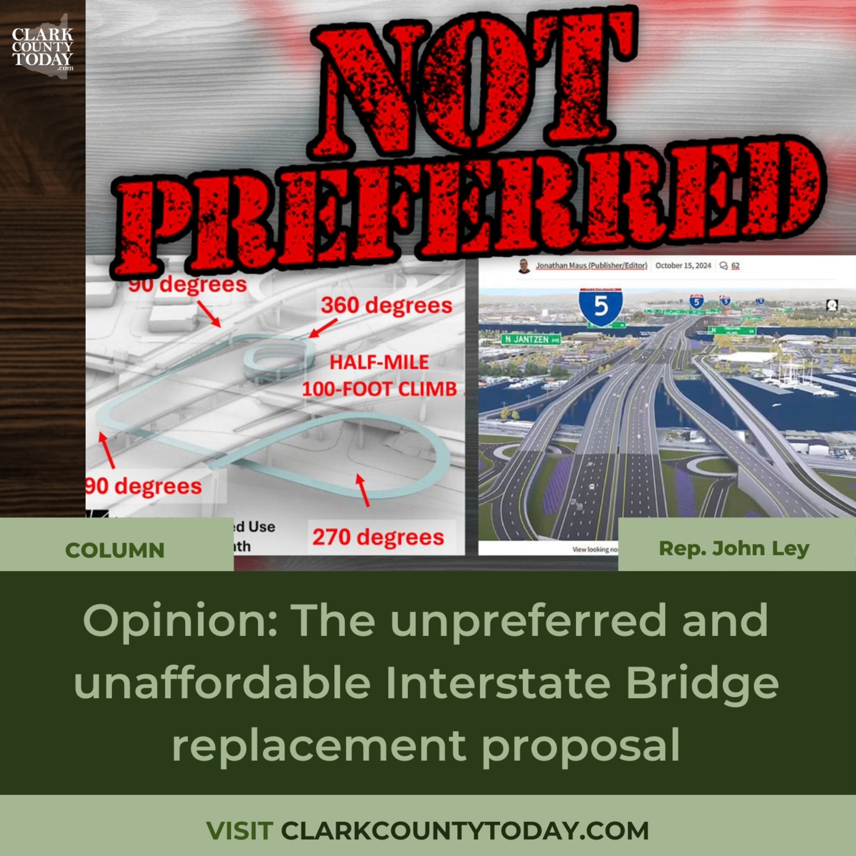 Opinion: The unpreferred and unaffordable Interstate Bridge replacement proposal