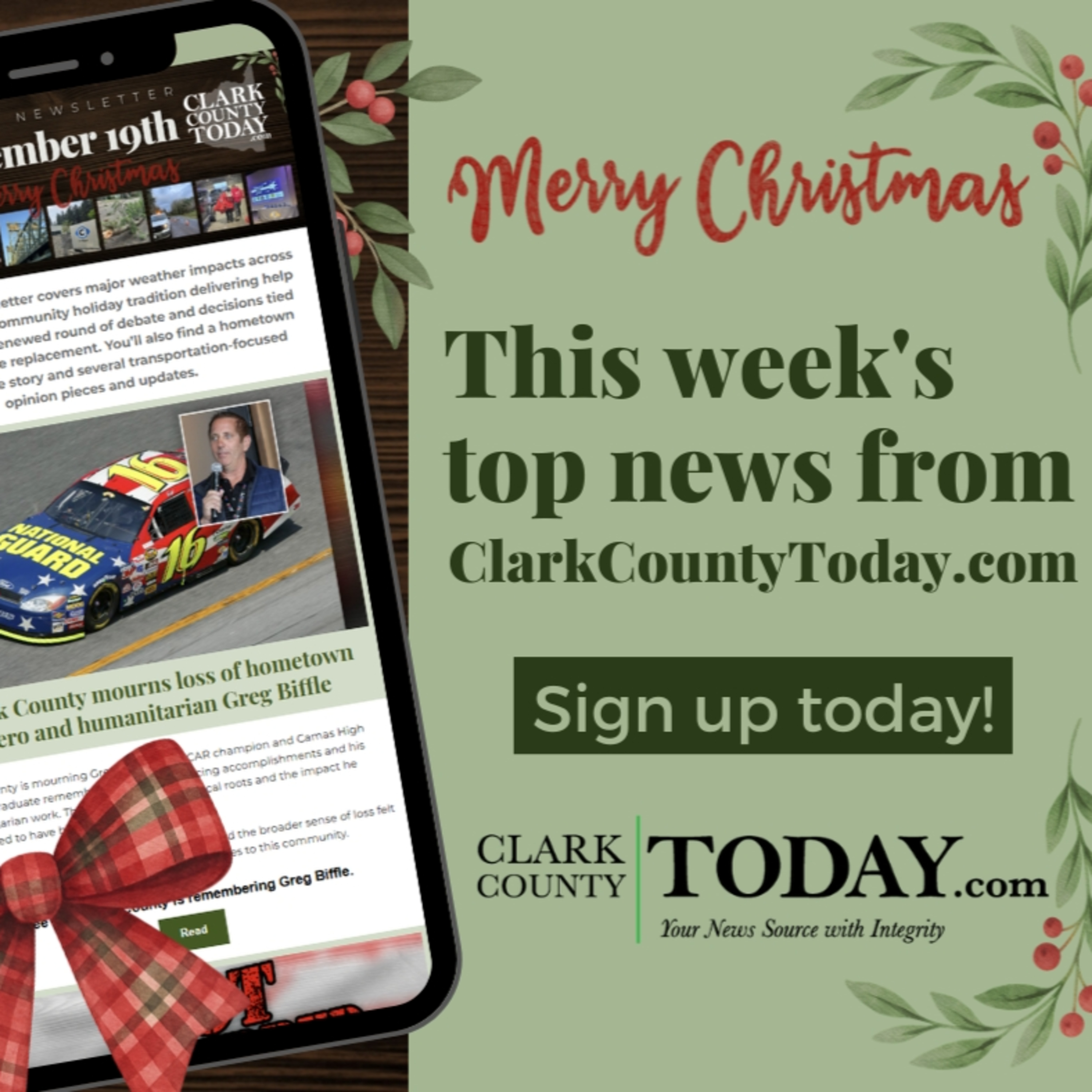 Clark County Today’s weekly newsletter: Storm cleanup, I-5 Bridge scrutiny, and holiday generosity
