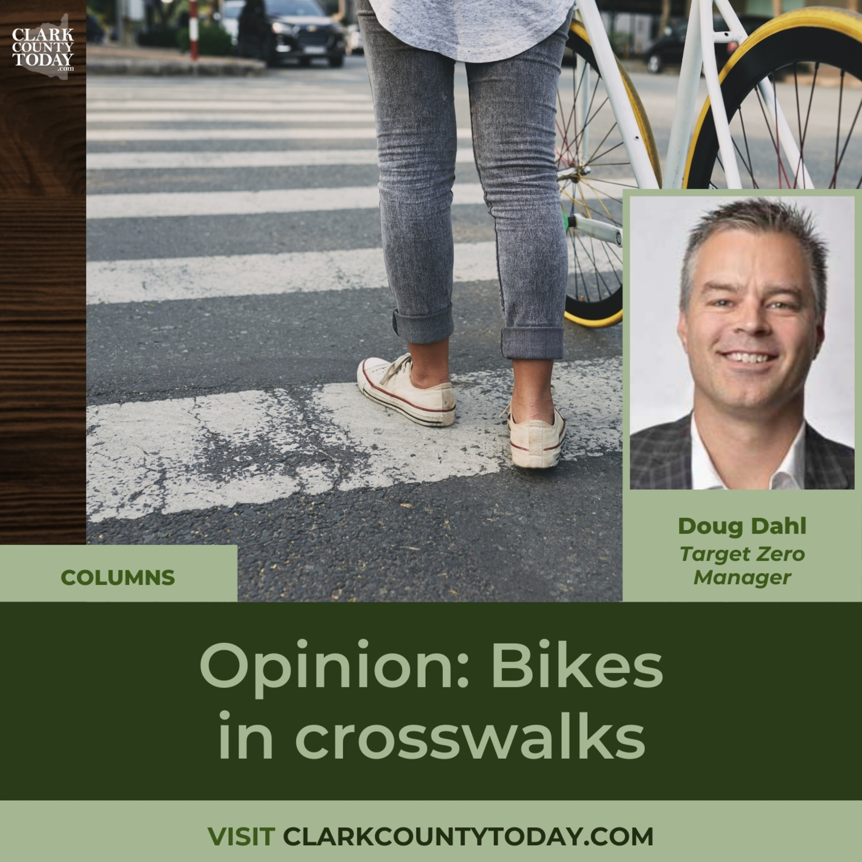 Opinion: Bikes in crosswalks