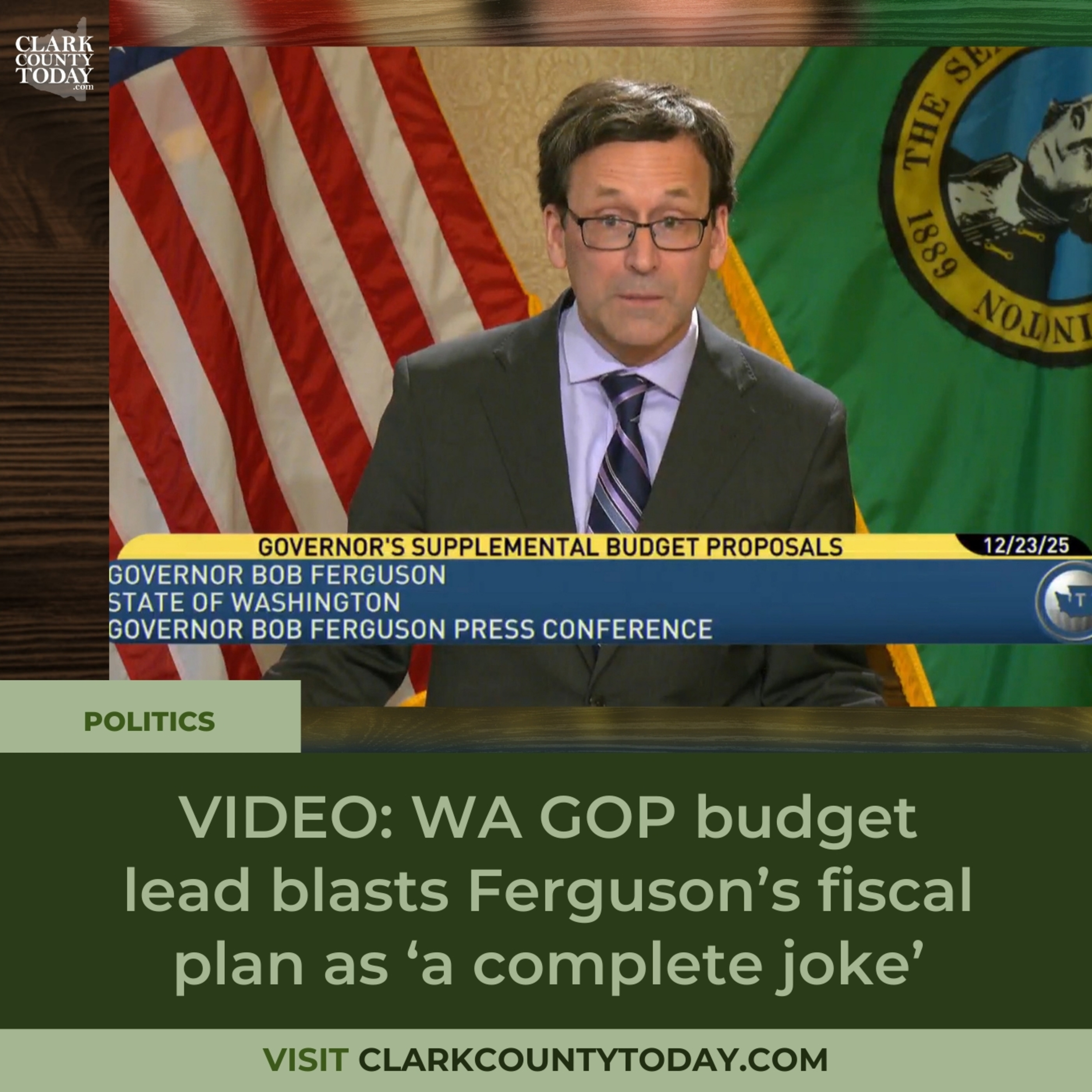 VIDEO: WA GOP budget lead blasts Ferguson’s fiscal plan as ‘a complete joke’