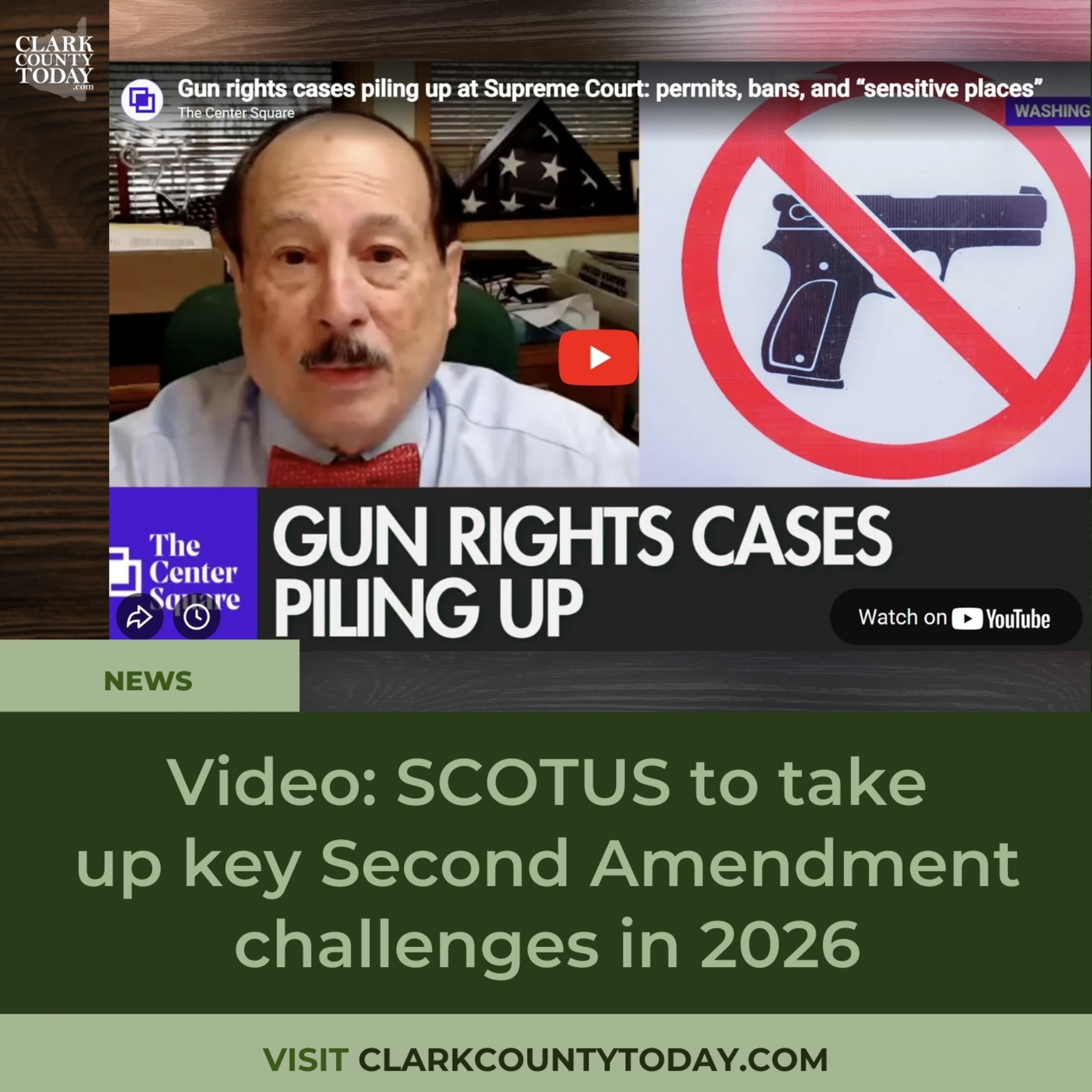 Video: SCOTUS to take up key Second Amendment challenges in 2026