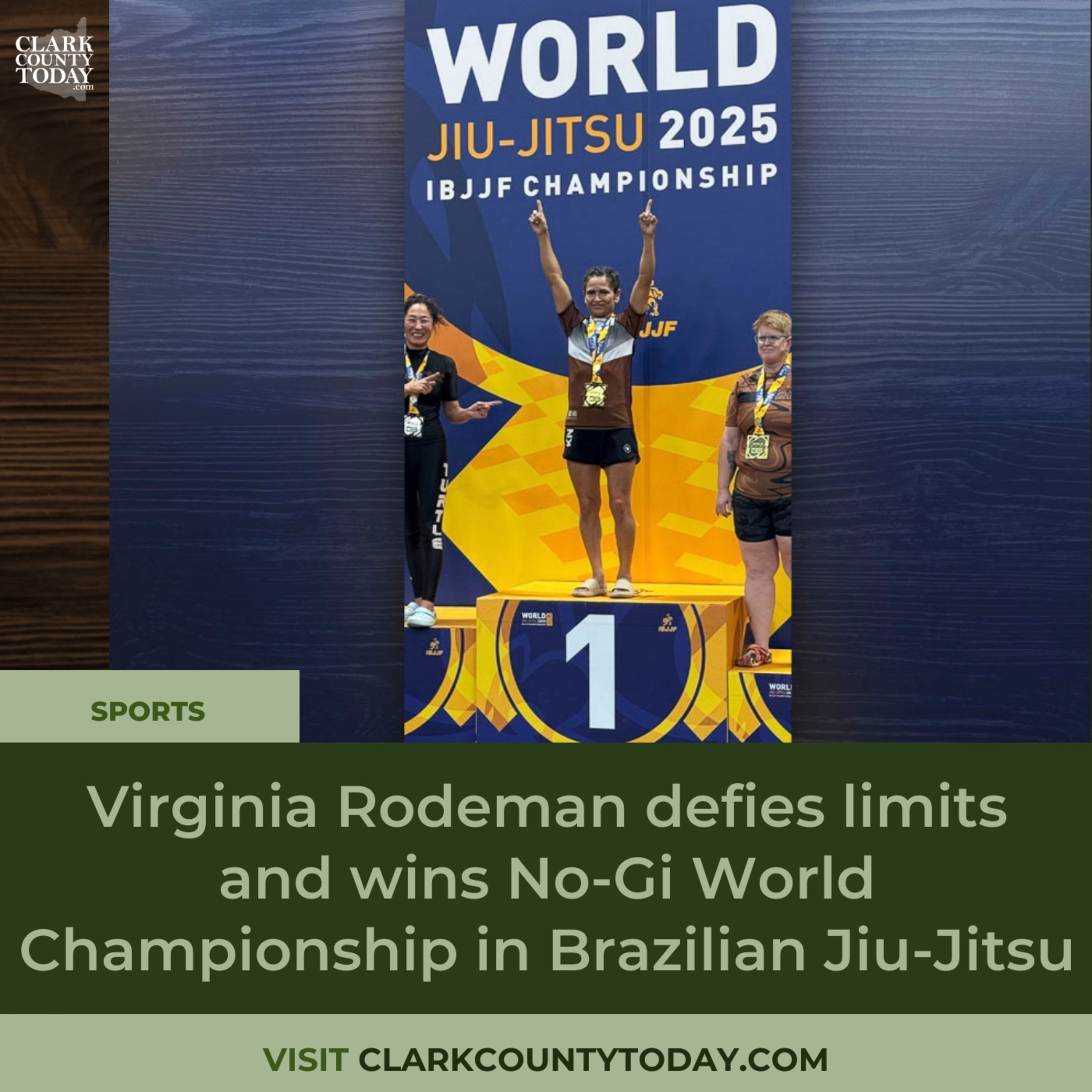 Virginia Rodeman defies limits and wins No-Gi World Championship in Brazilian Jiu-Jitsu