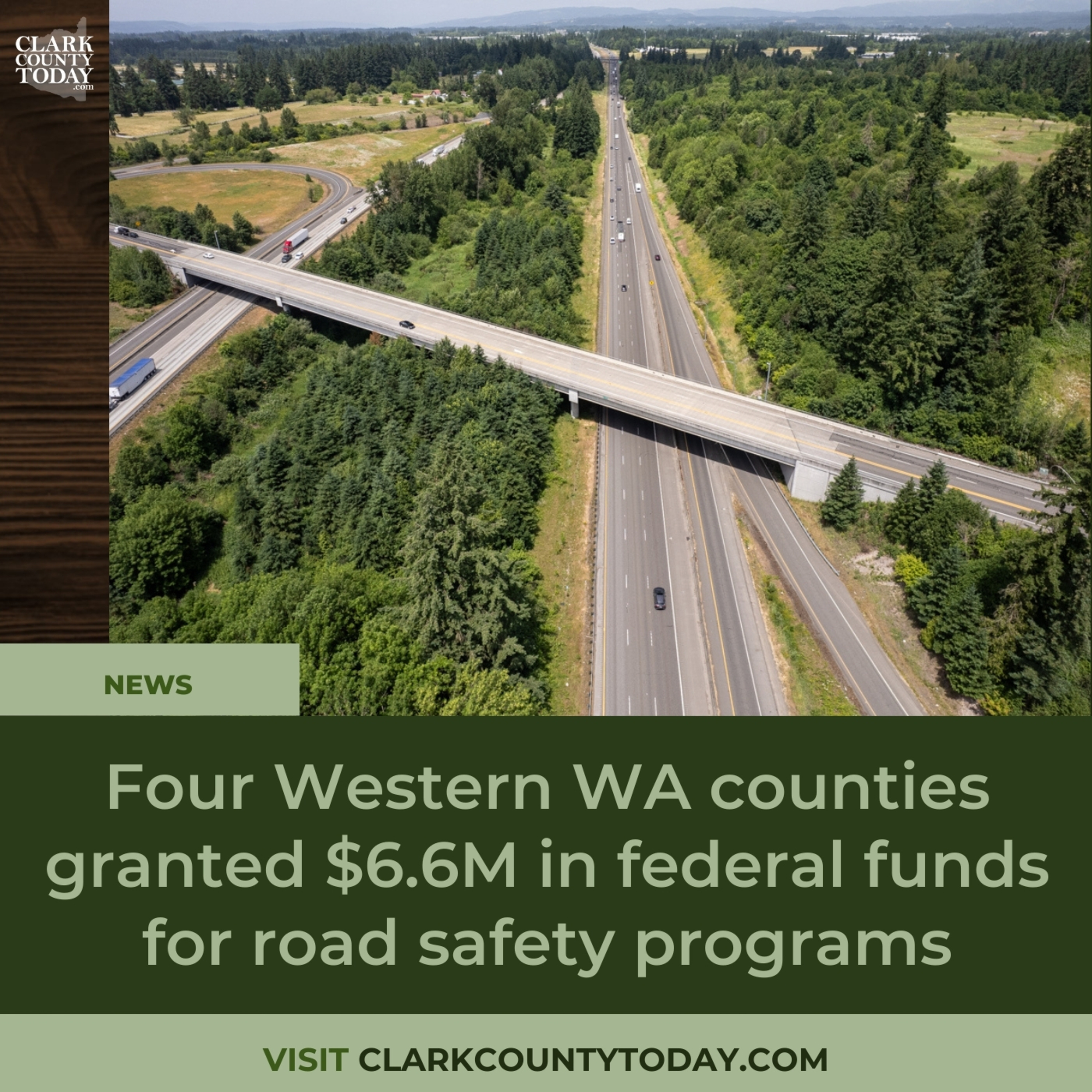 Four Western WA counties granted $6.6M in federal funds for road safety programs