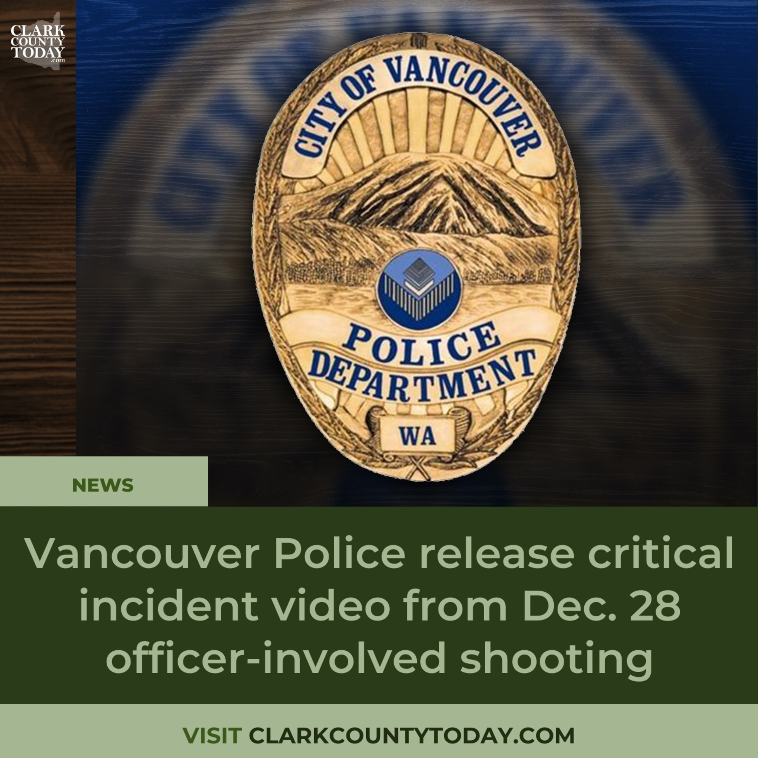 Vancouver Police release critical incident video from Dec. 28 officer-involved shooting