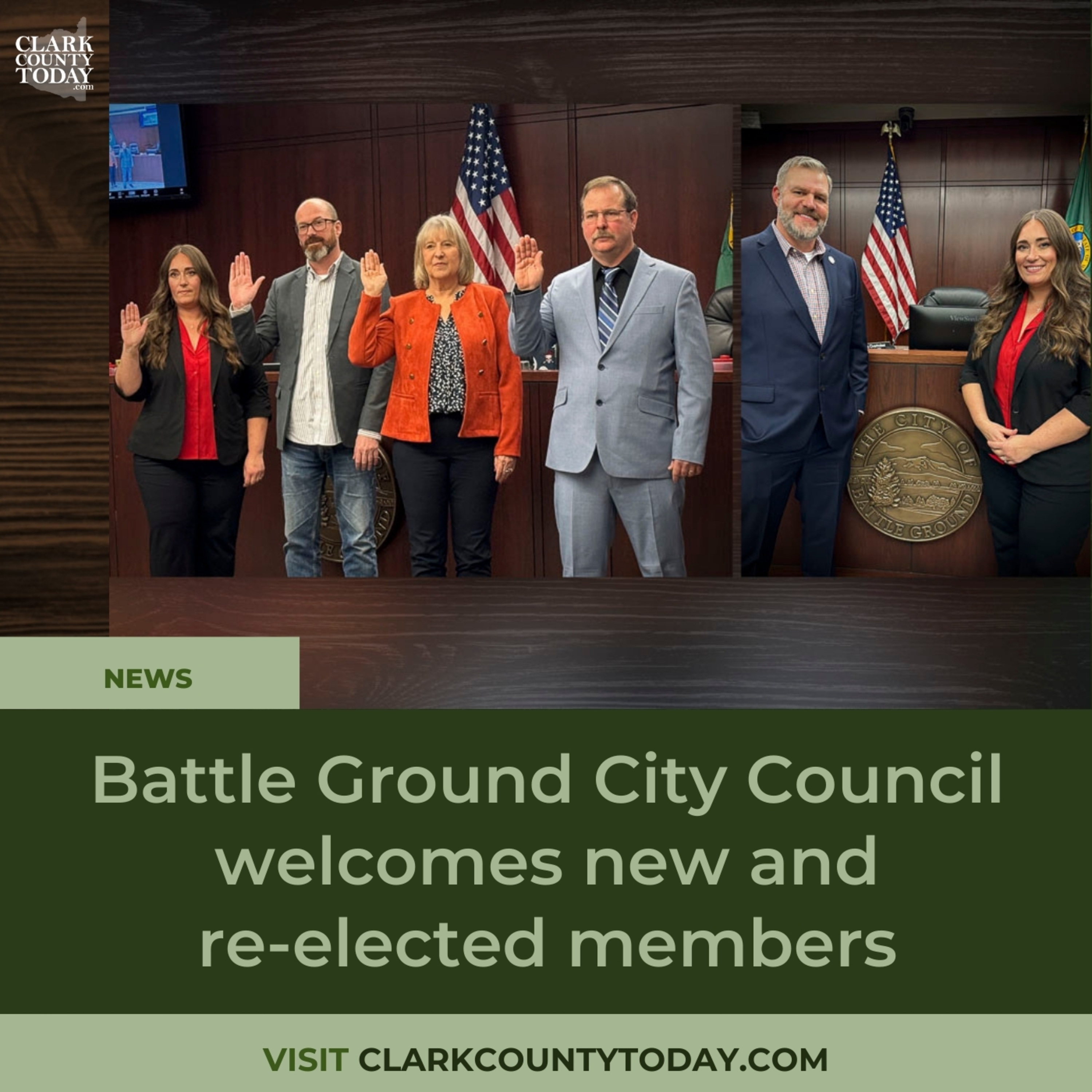 Battle Ground City Council welcomes new and re-elected members