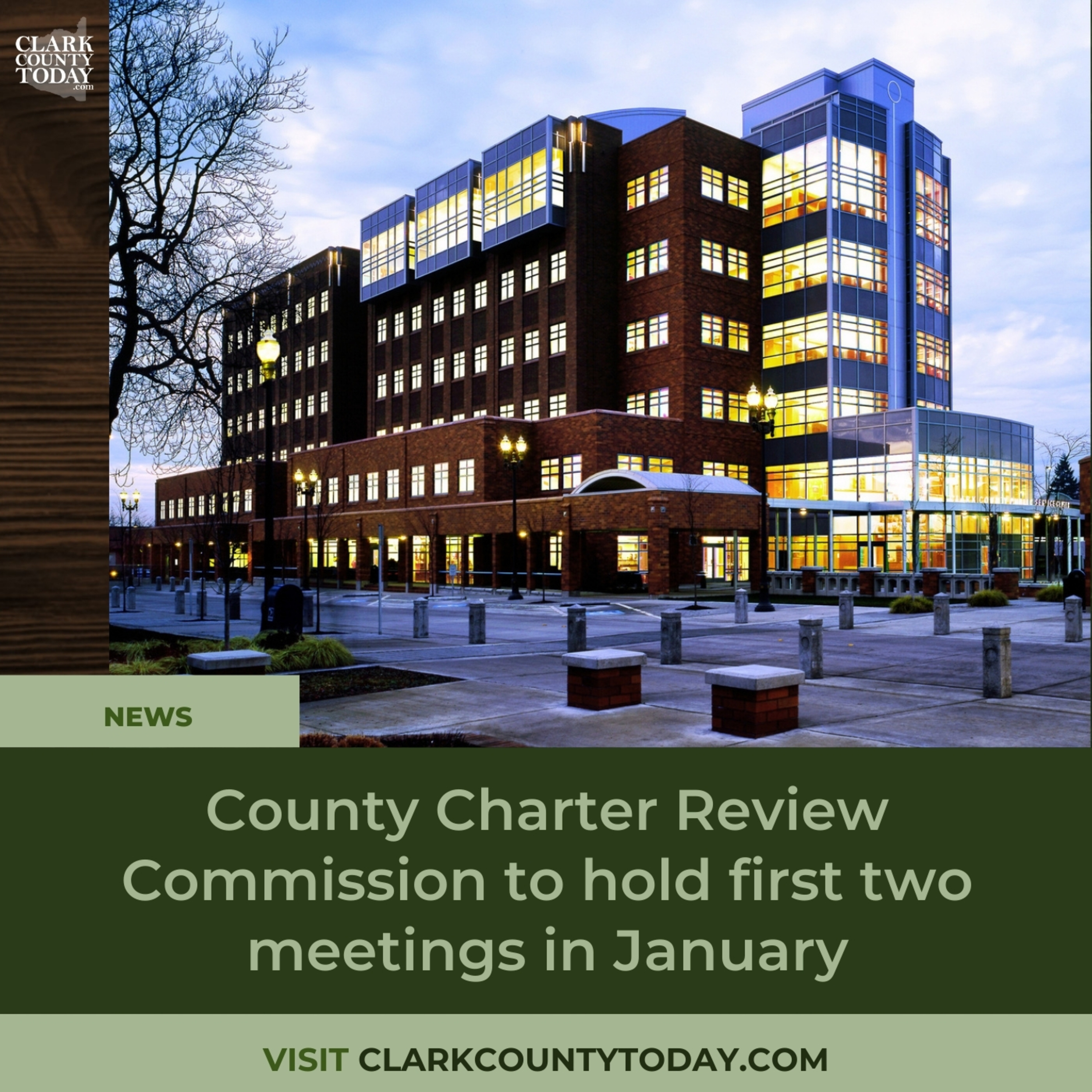 County Charter Review Commission to hold first two meetings in January