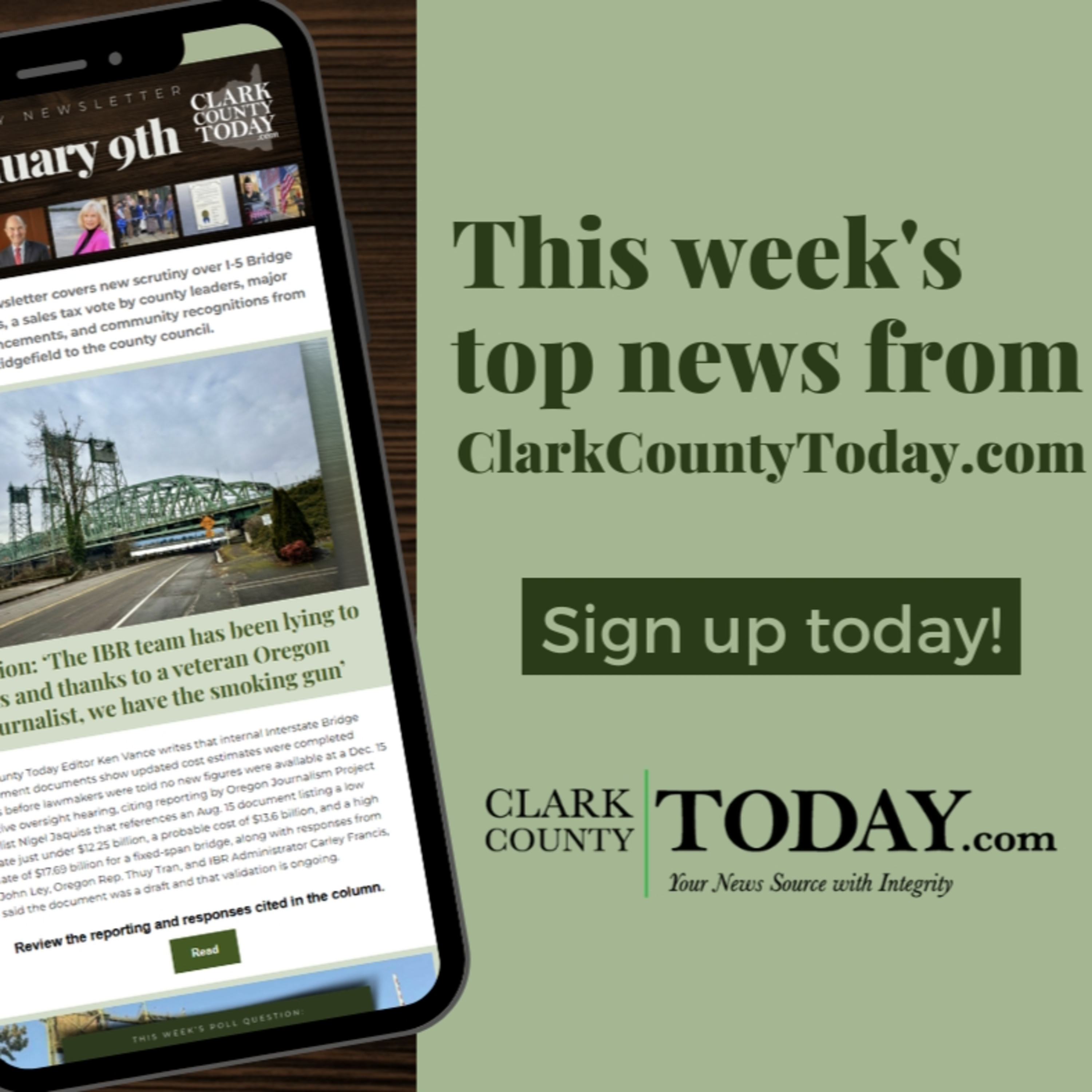 This Week in Clark County: I-5 Bridge cost scrutiny, auditor race, and major council actions