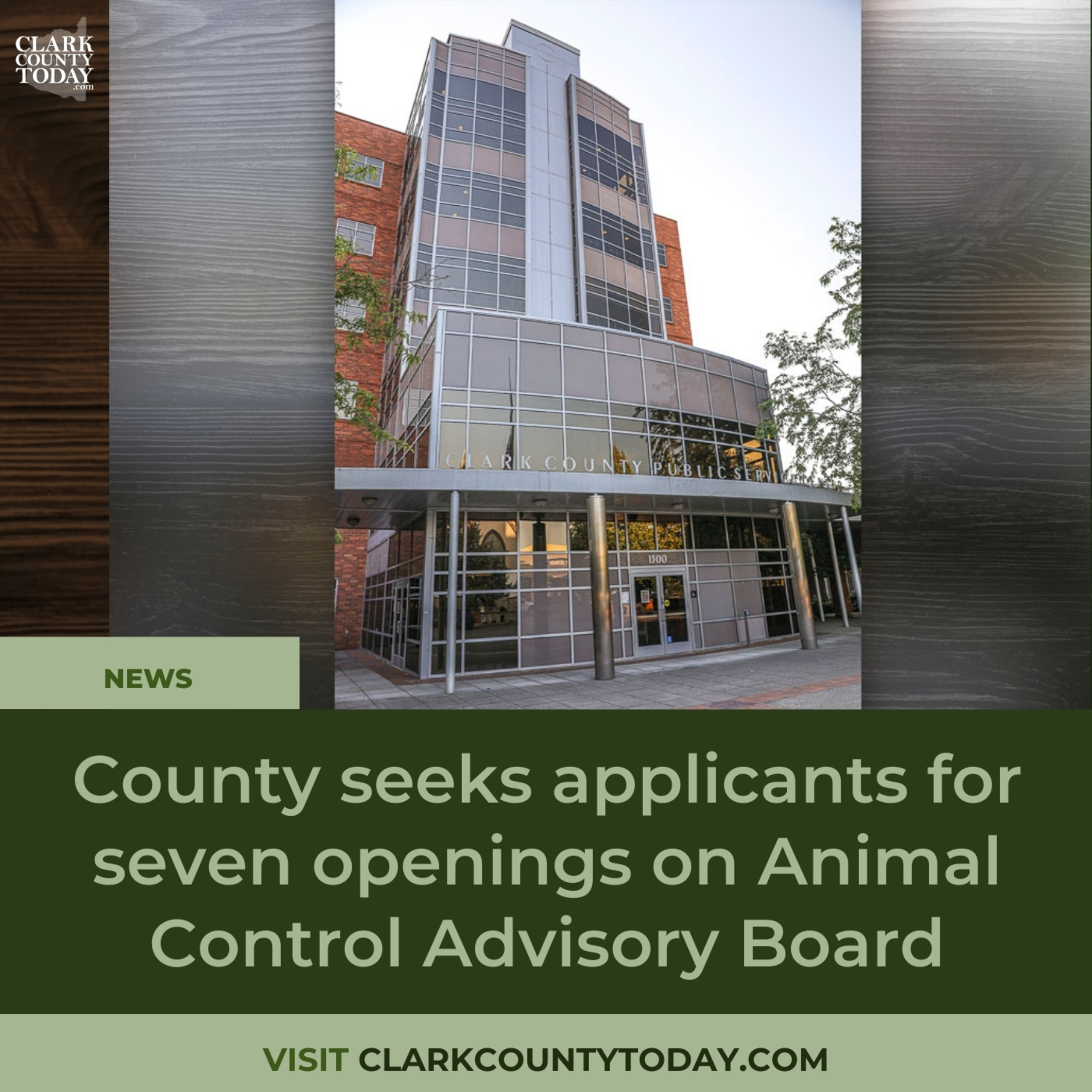 County seeks applicants for seven openings on Animal Control Advisory Board