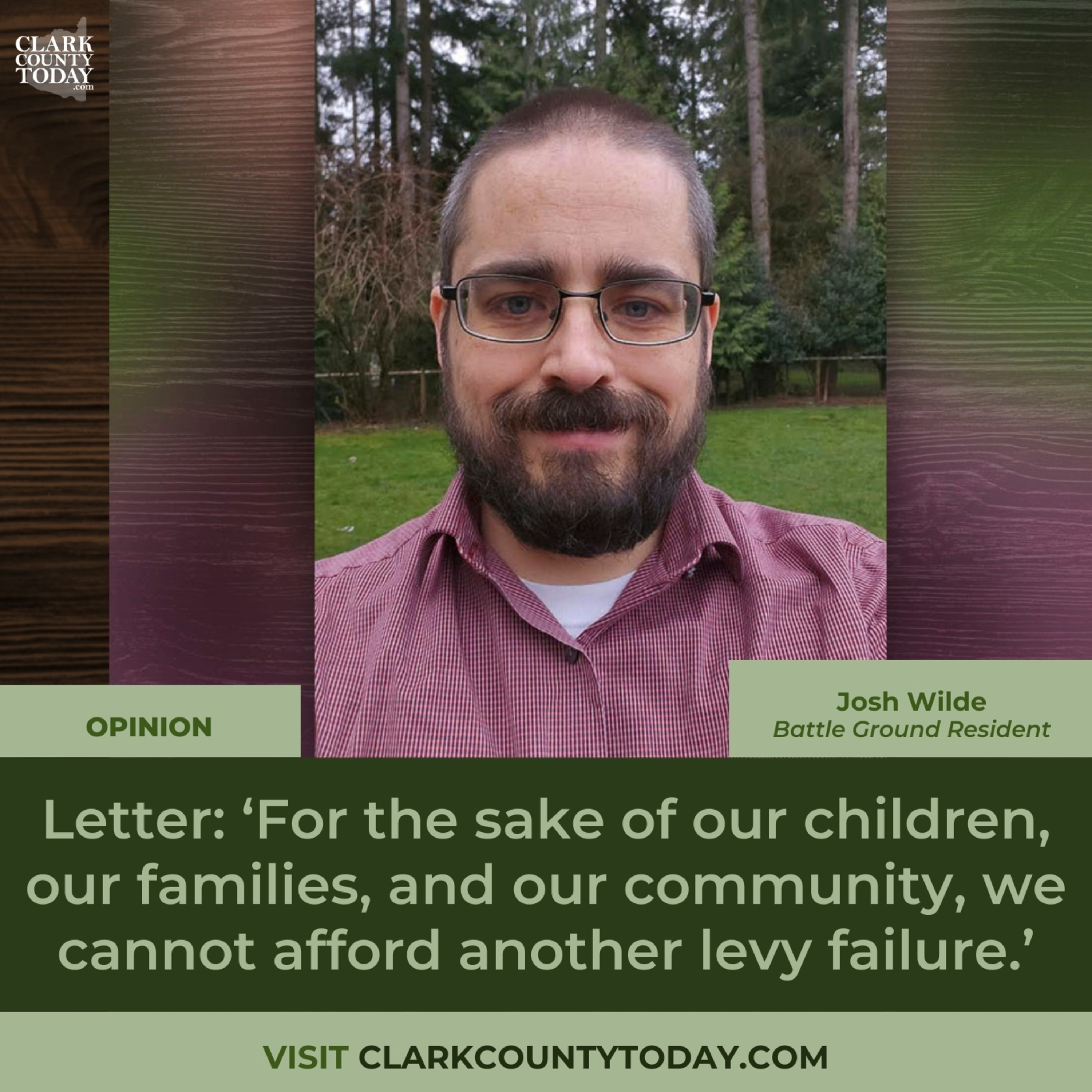 Letter: ‘For the sake of our children, our families, and our community, we cannot afford another levy failure.’