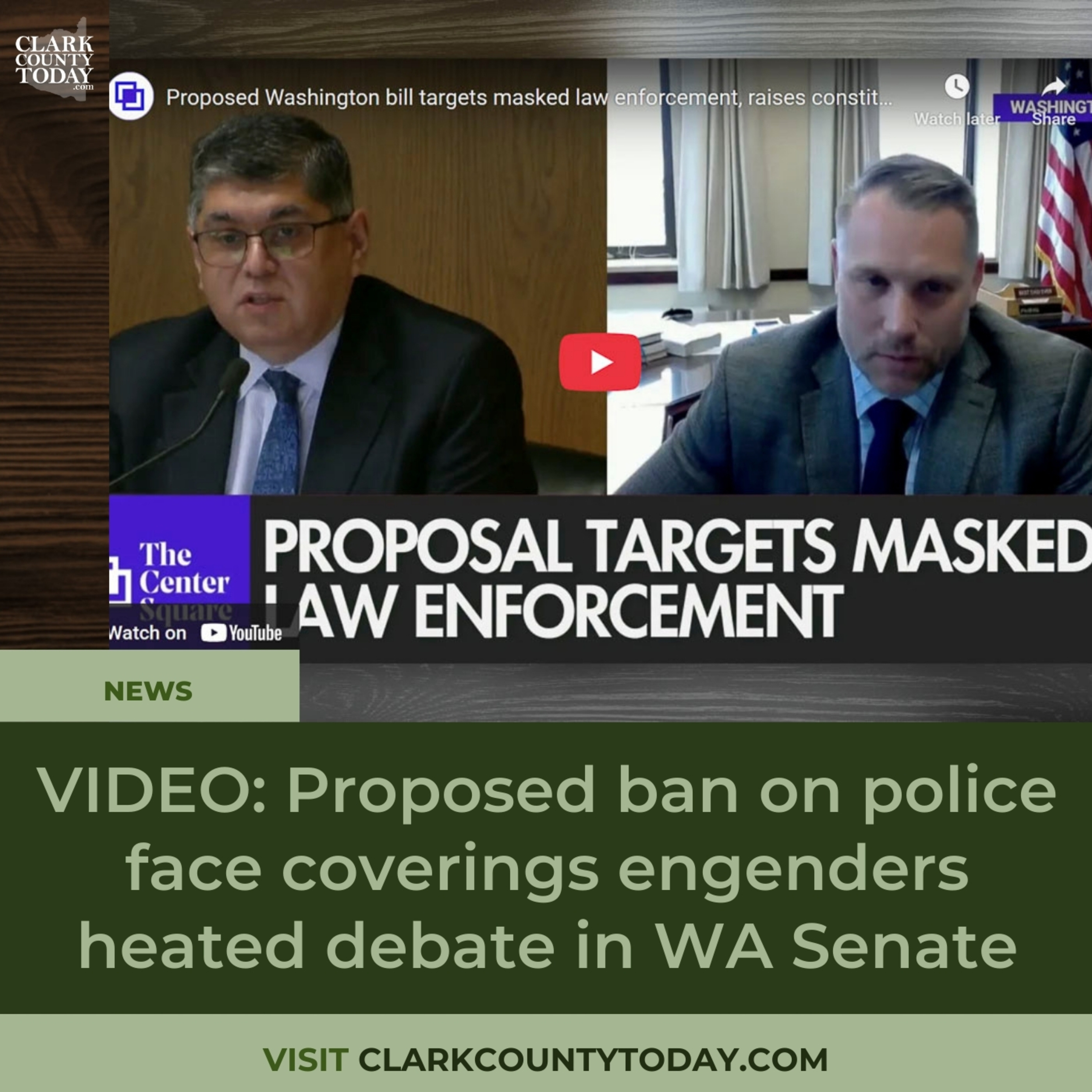 VIDEO: Proposed ban on police face coverings engenders heated debate in WA Senate