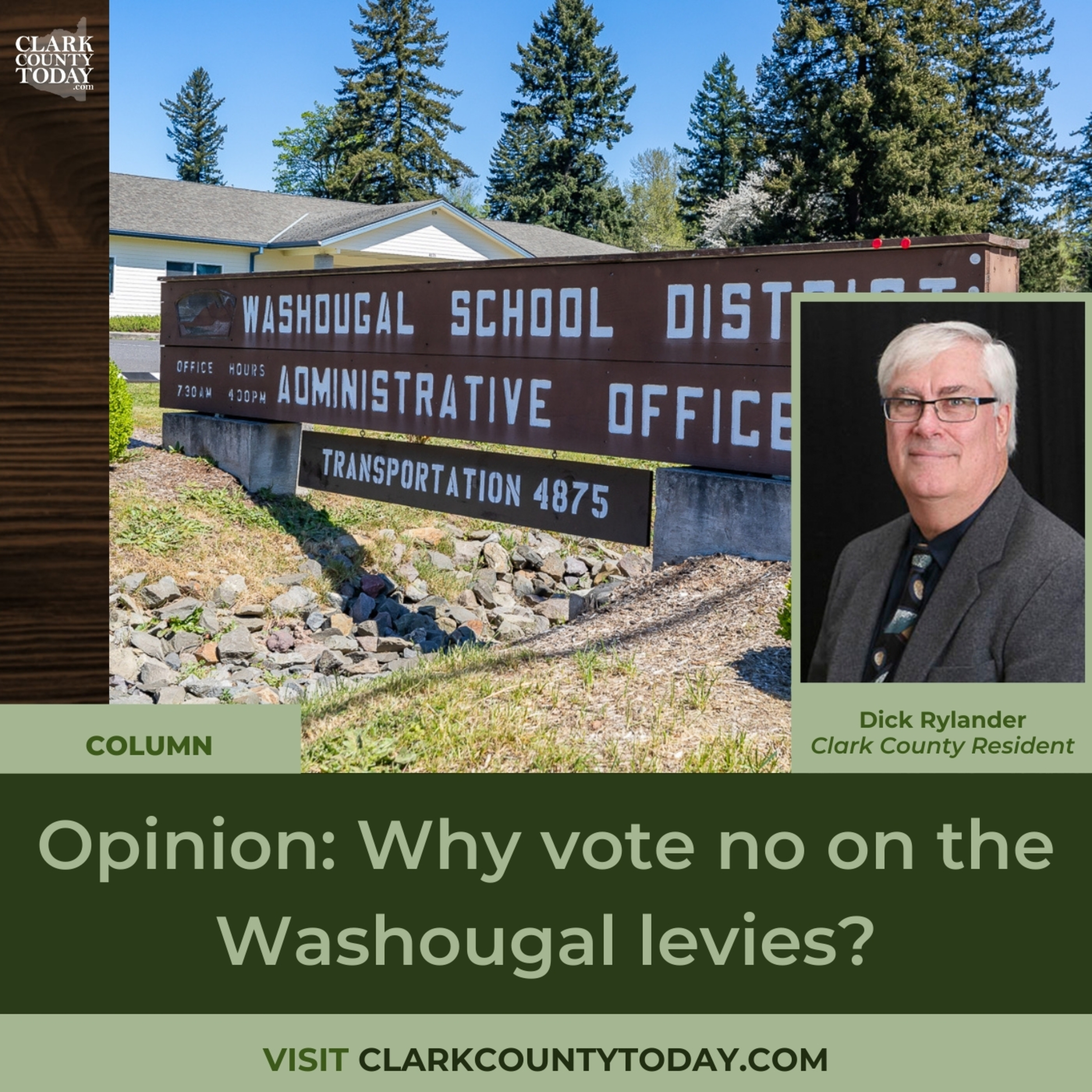 Opinion: Why vote no on the Washougal levies?
