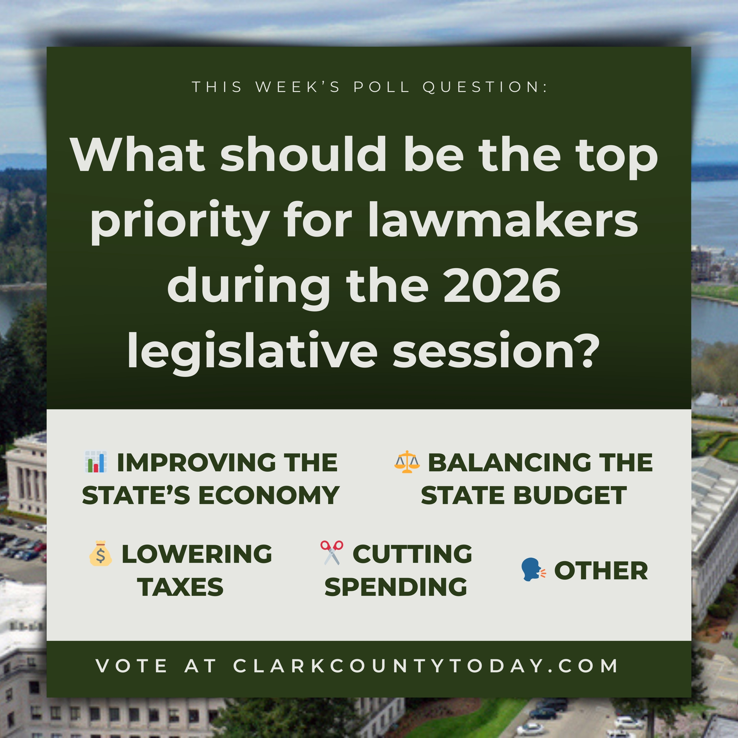 POLL: What should be the top priority for lawmakers during the 2026 legislative session?