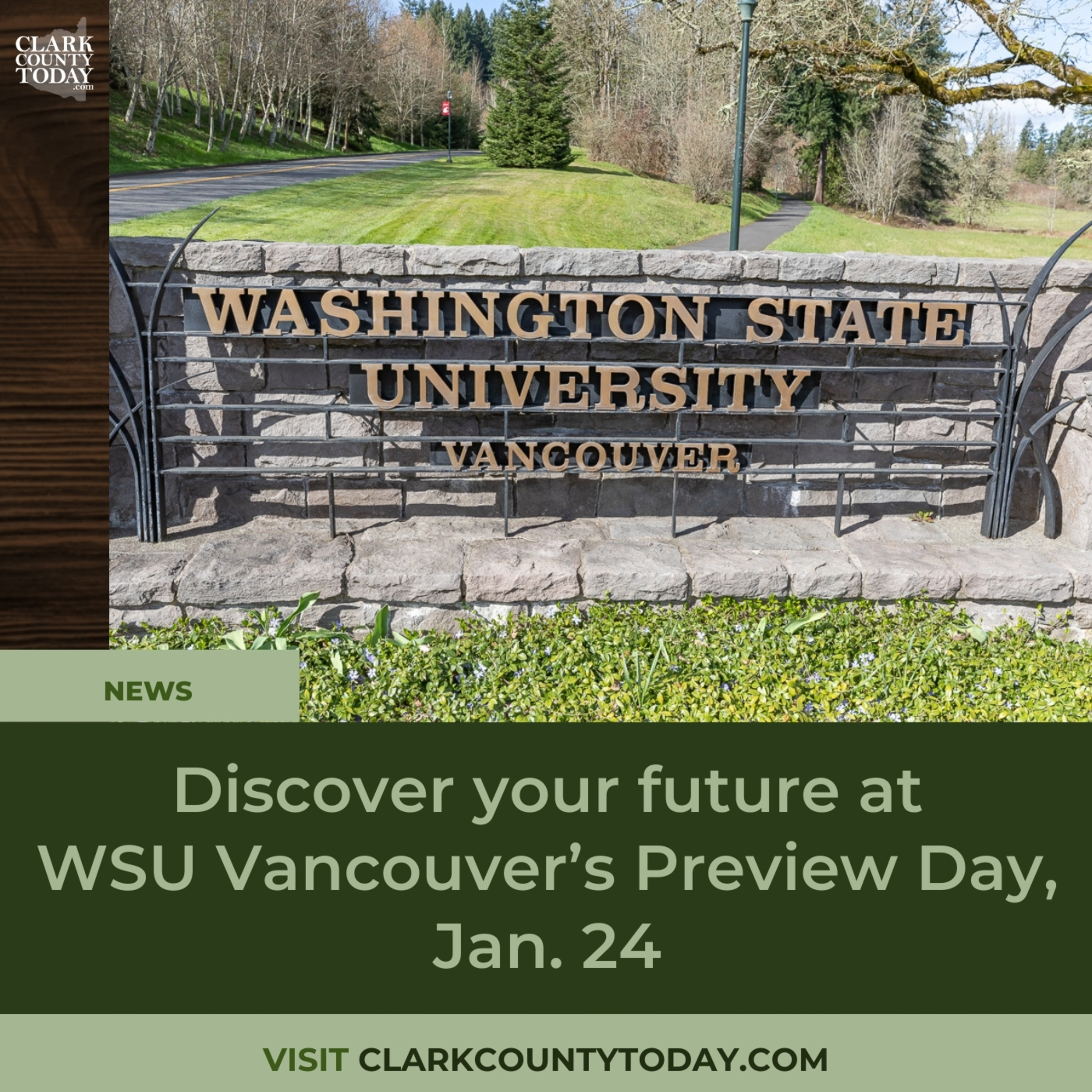 Discover your future at WSU Vancouver’s Preview Day, Jan. 24