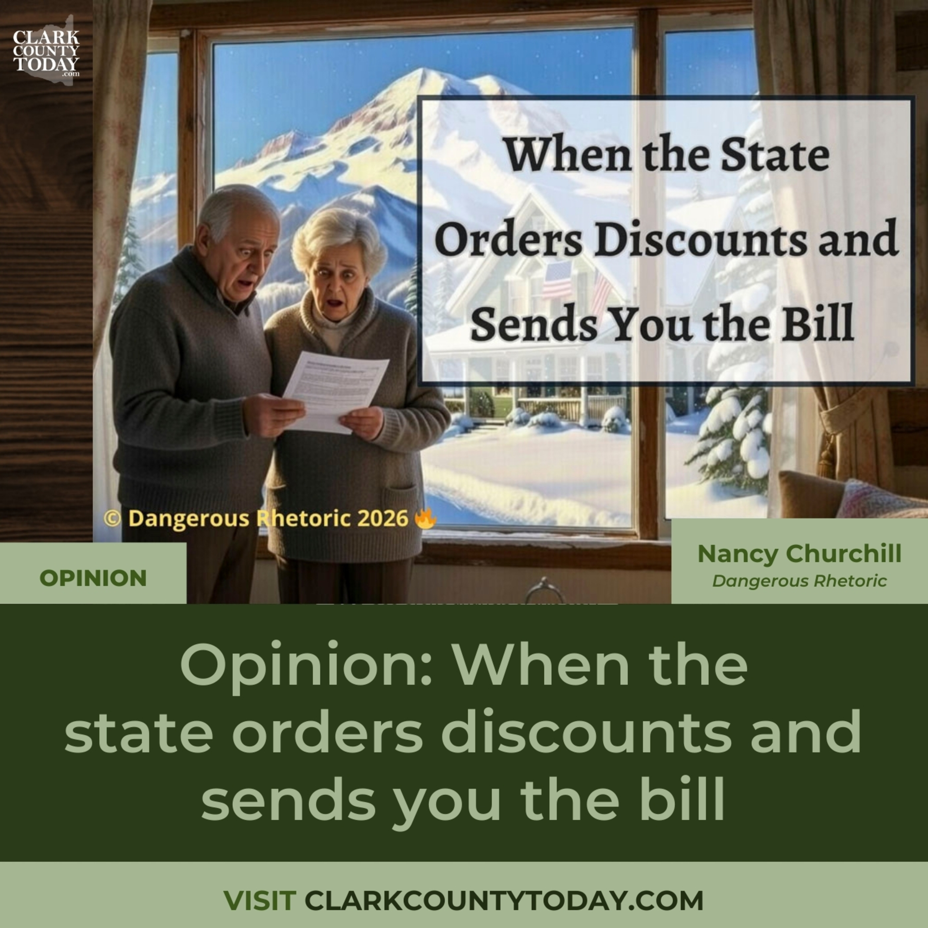 Opinion: When the state orders discounts and sends you the bill