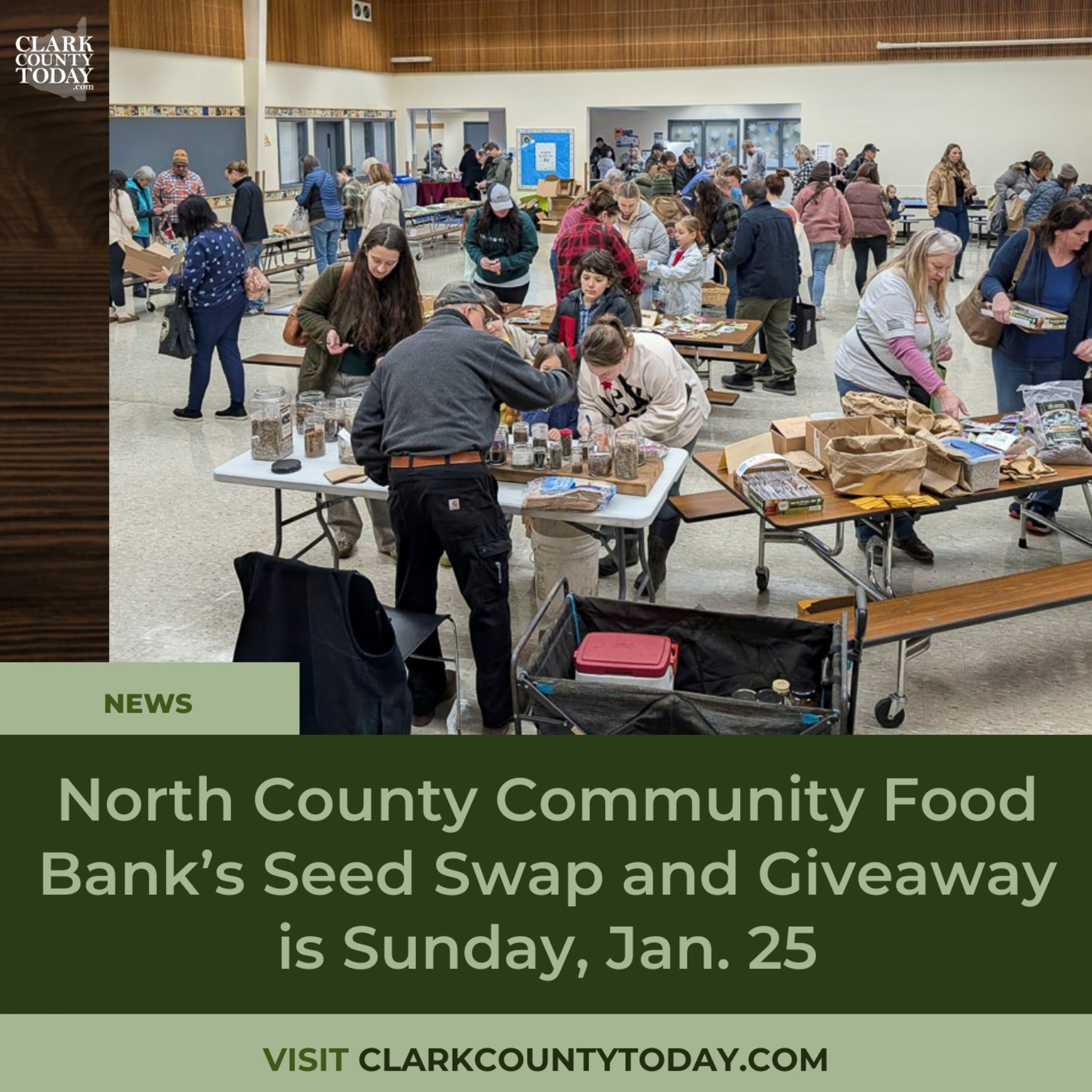 North County Community Food Bank’s Seed Swap and Giveaway is Sunday, Jan. 25