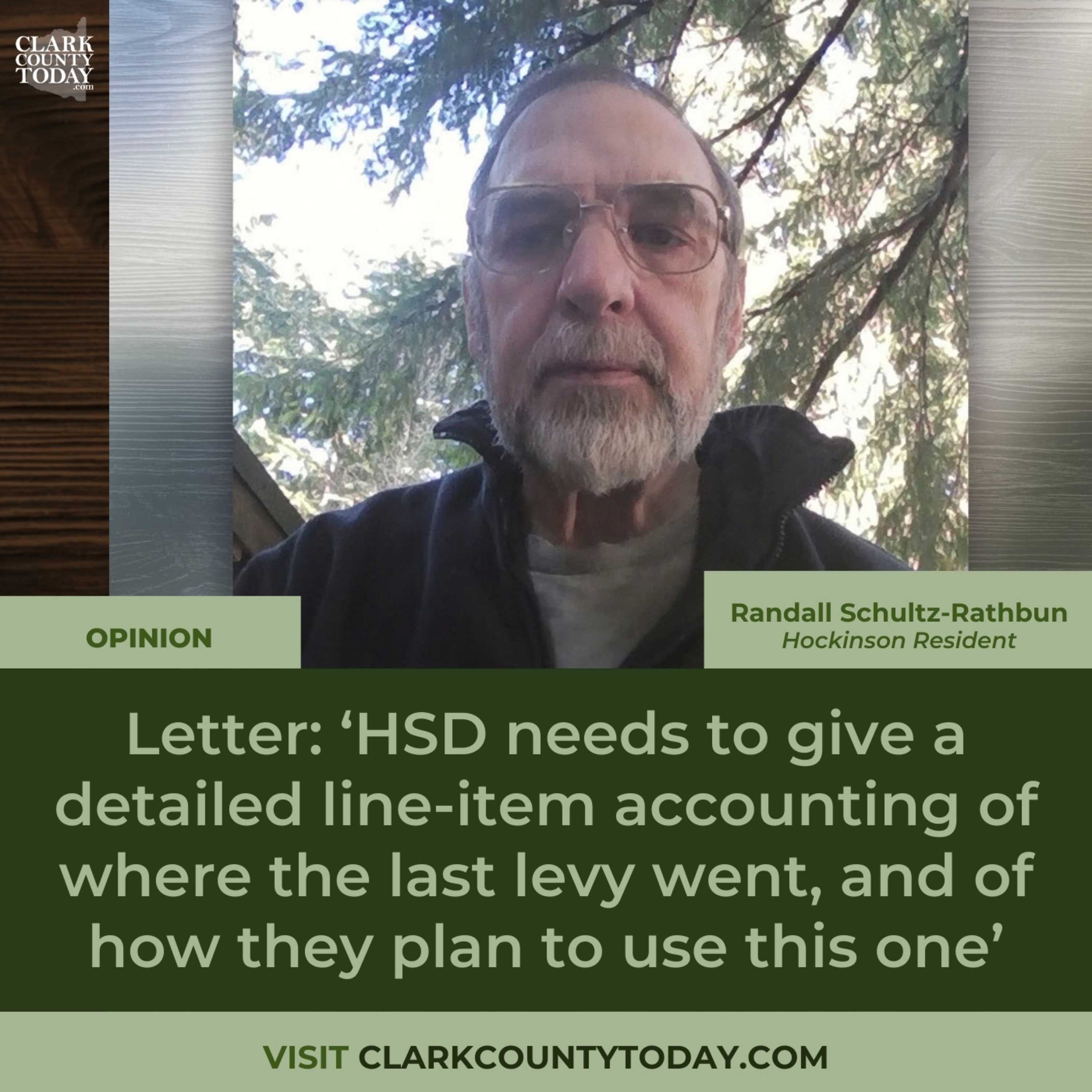 Letter: ‘HSD needs to give a detailed line-item accounting of where the last levy went, and of how they plan to use this one’