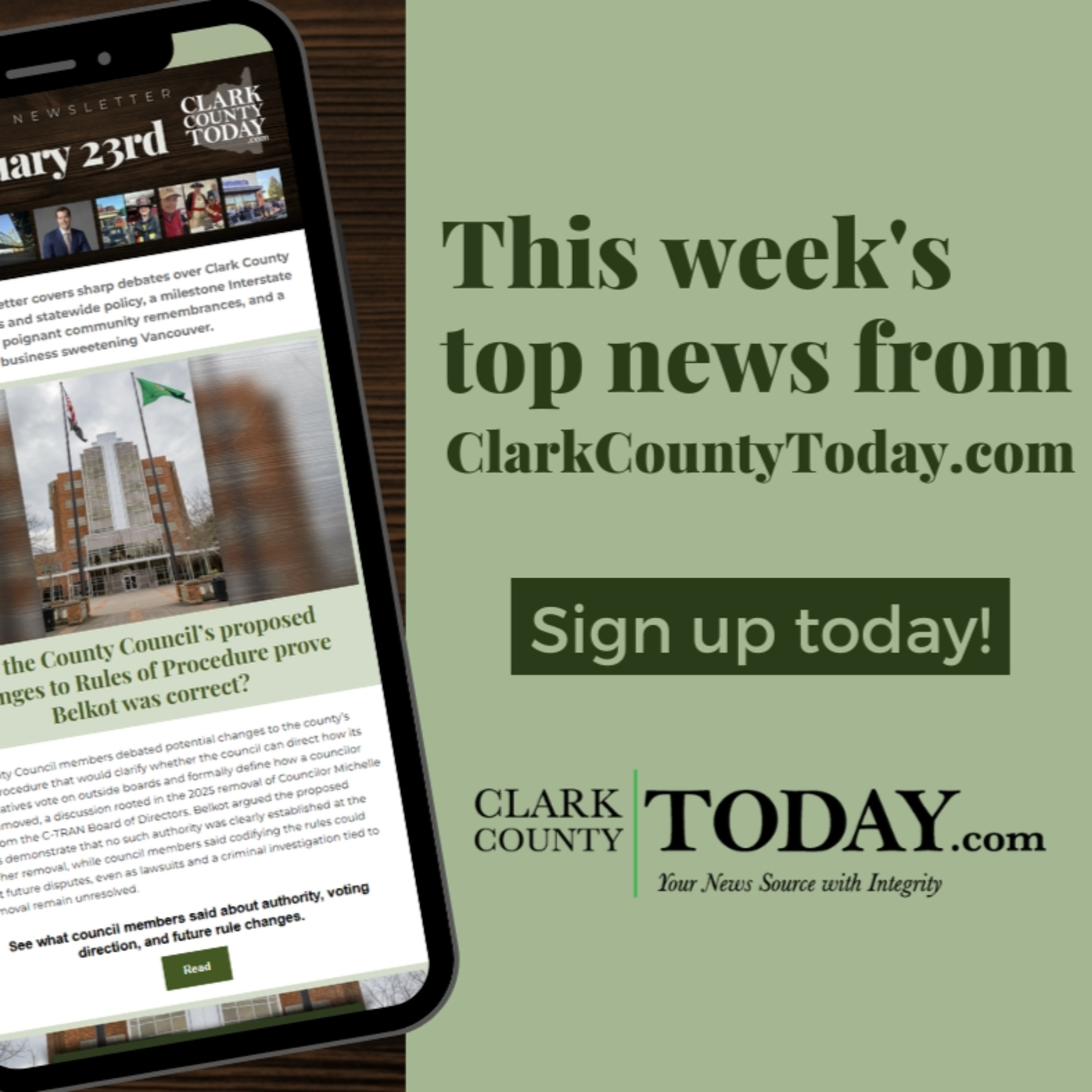 Newsletter: Council authority questions, bridge approval, and community moments define the week in Clark County