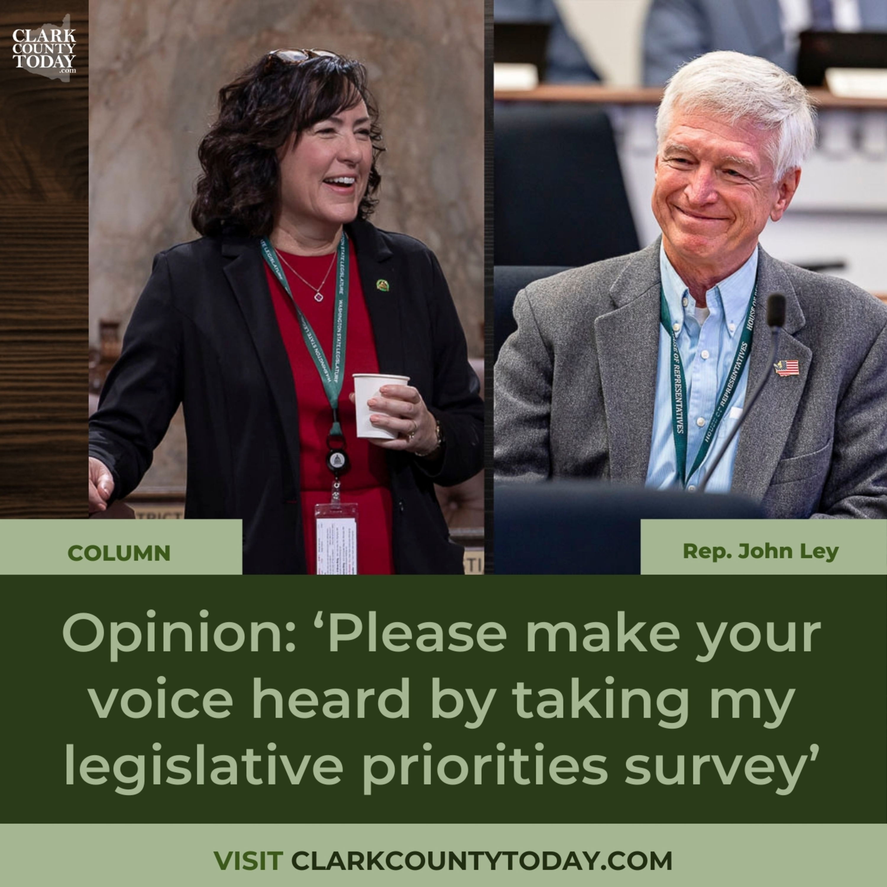 Opinion: ‘Please make your voice heard by taking my legislative priorities survey’