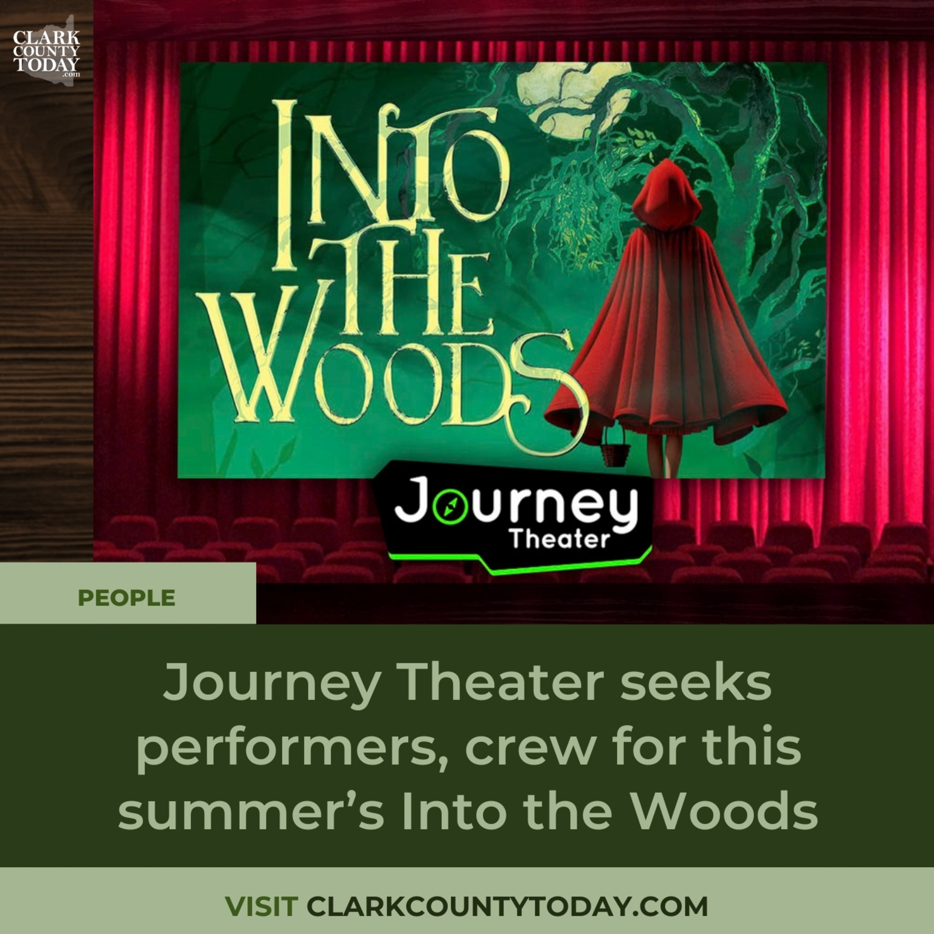 Journey Theater seeks performers, crew for this summer’s Into the Woods