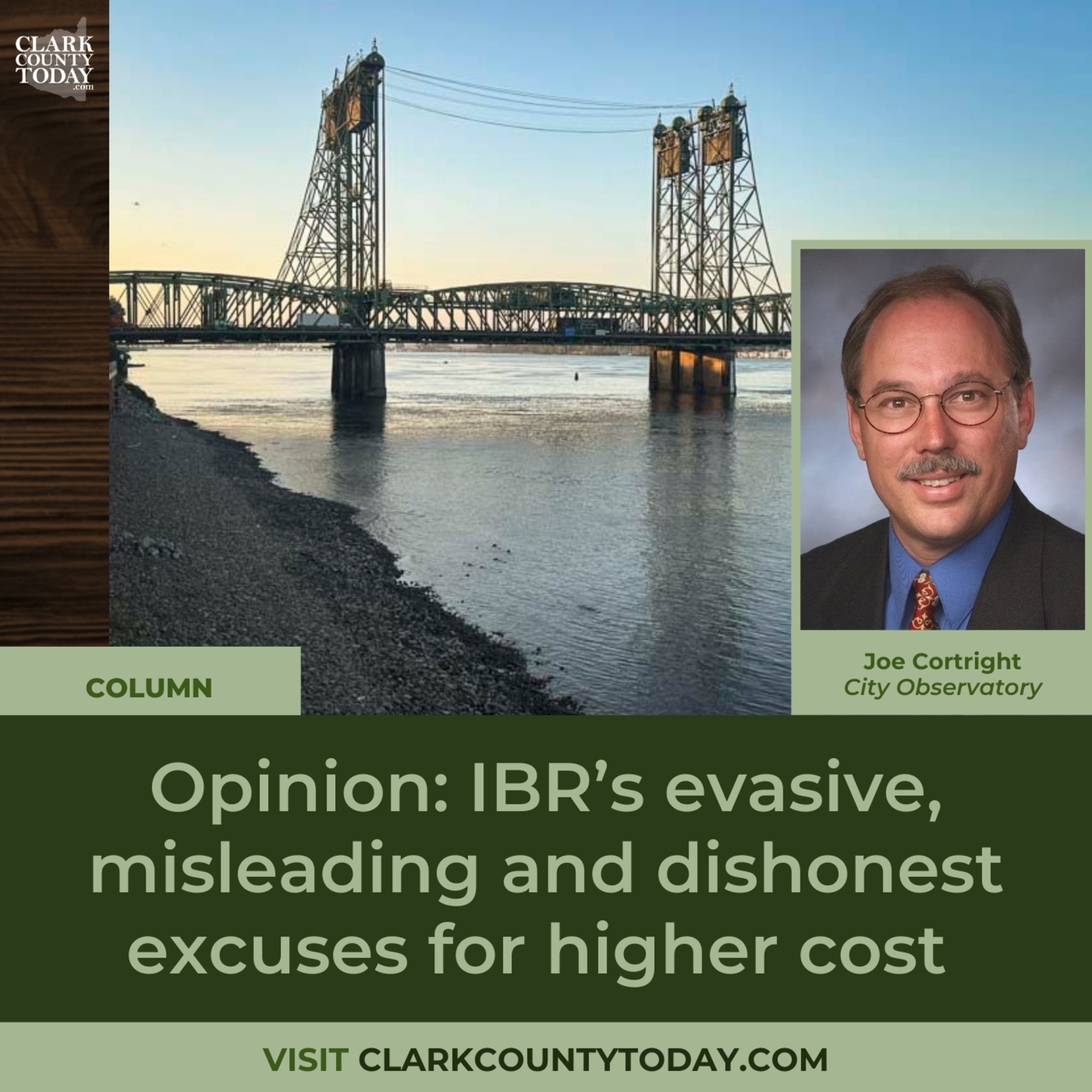Opinion: IBR’s evasive, misleading and dishonest excuses for higher cost