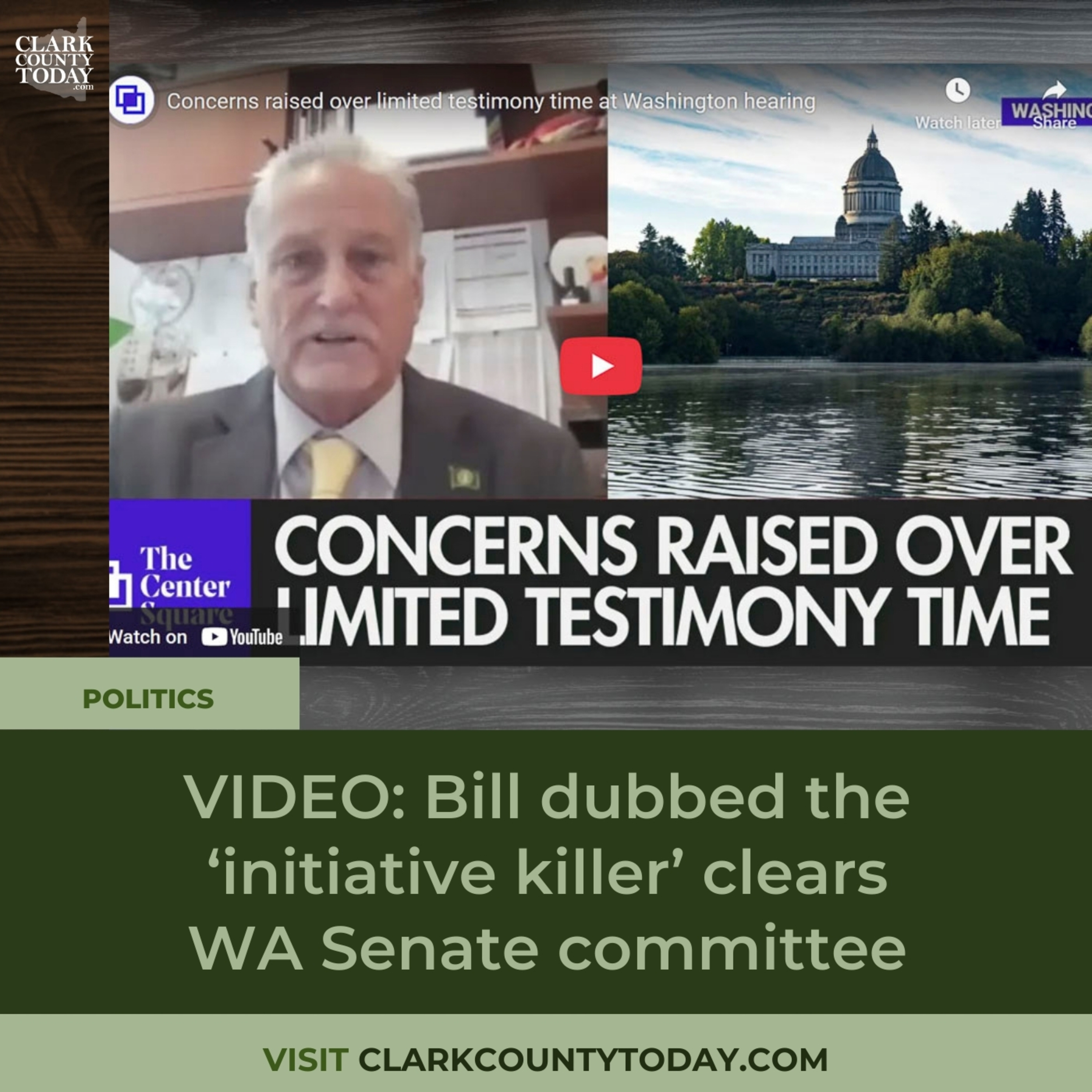VIDEO: Bill dubbed the ‘initiative killer’ clears WA Senate committee