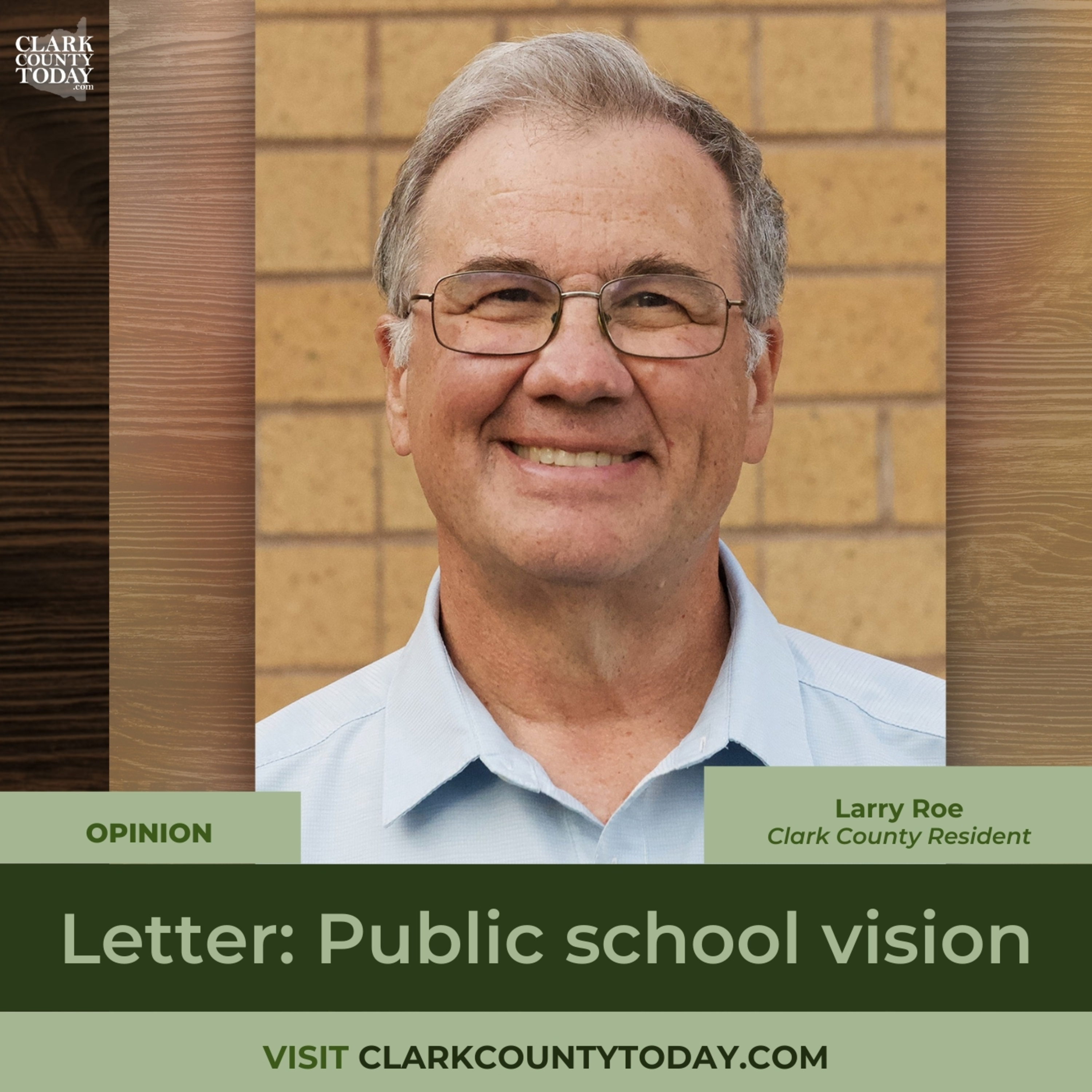 Letter: Public school vision
