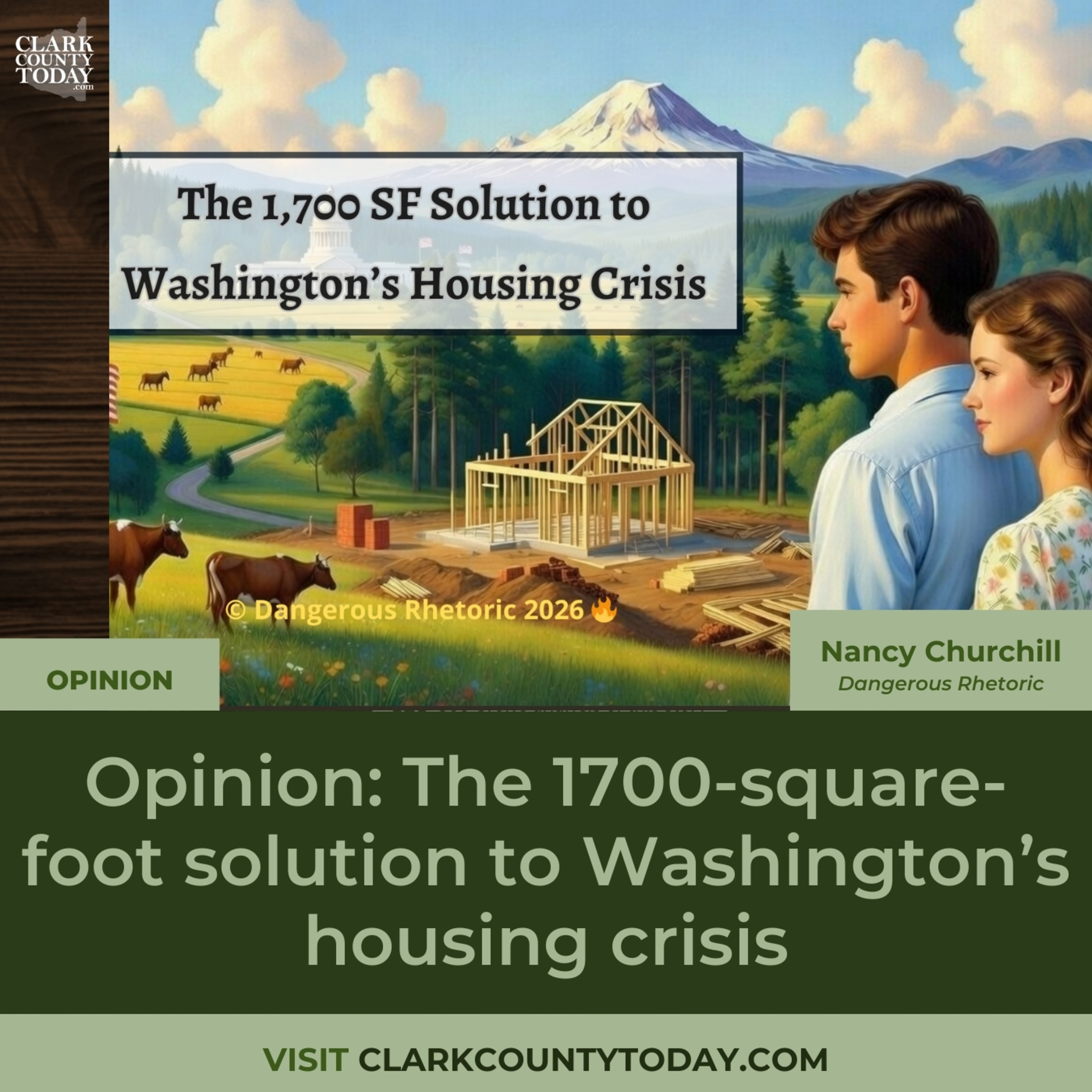 Opinion: The 1700-square-foot solution to Washington’s housing crisis