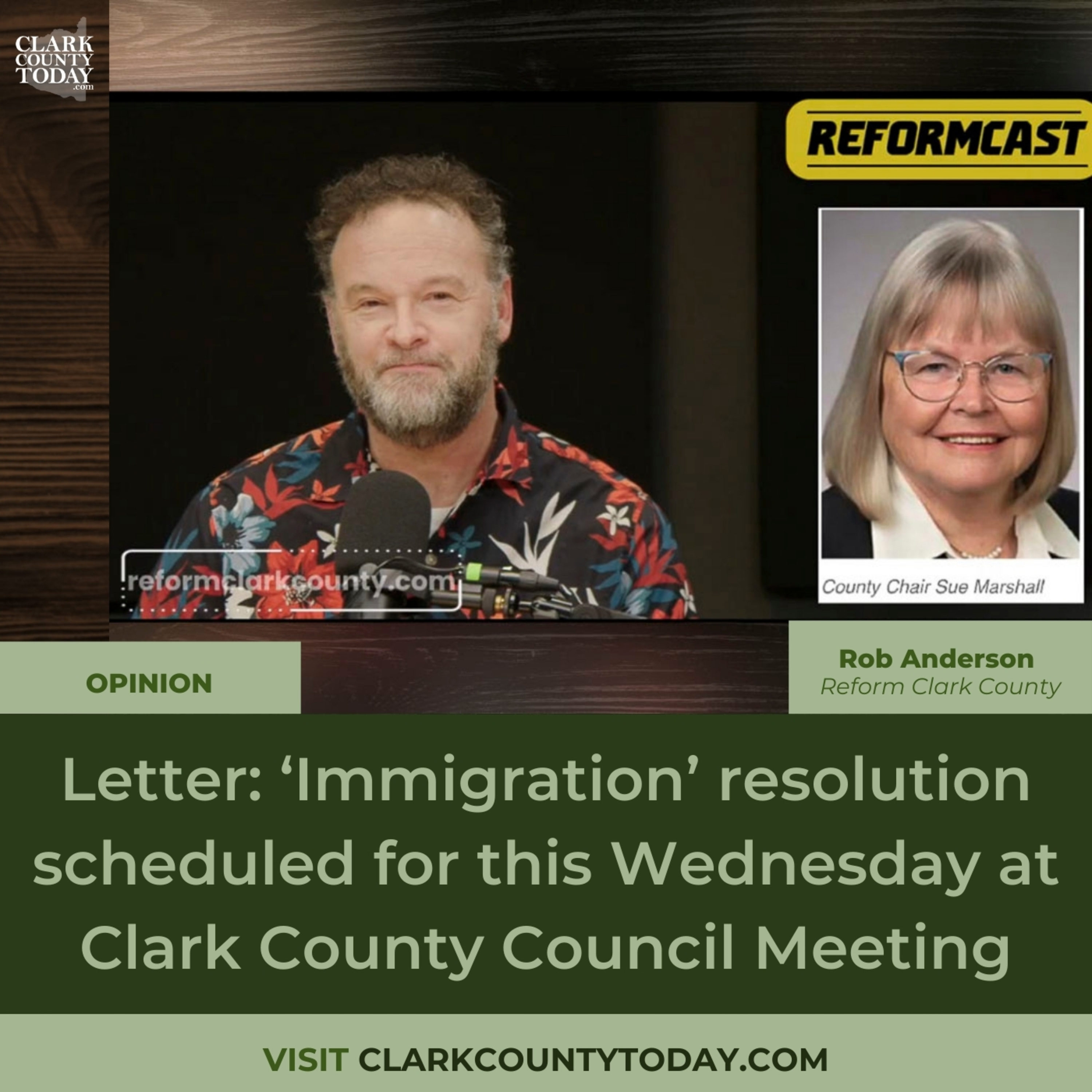 Letter: ‘Immigration’ resolution scheduled for this Wednesday at Clark County Council Meeting
