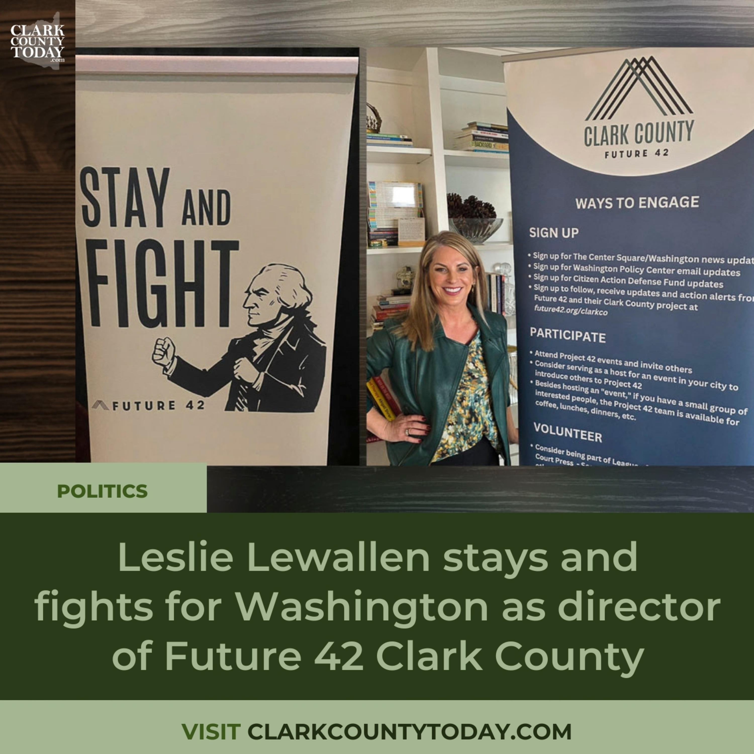 Leslie Lewallen stays and fights for Washington as director of Future 42 Clark County