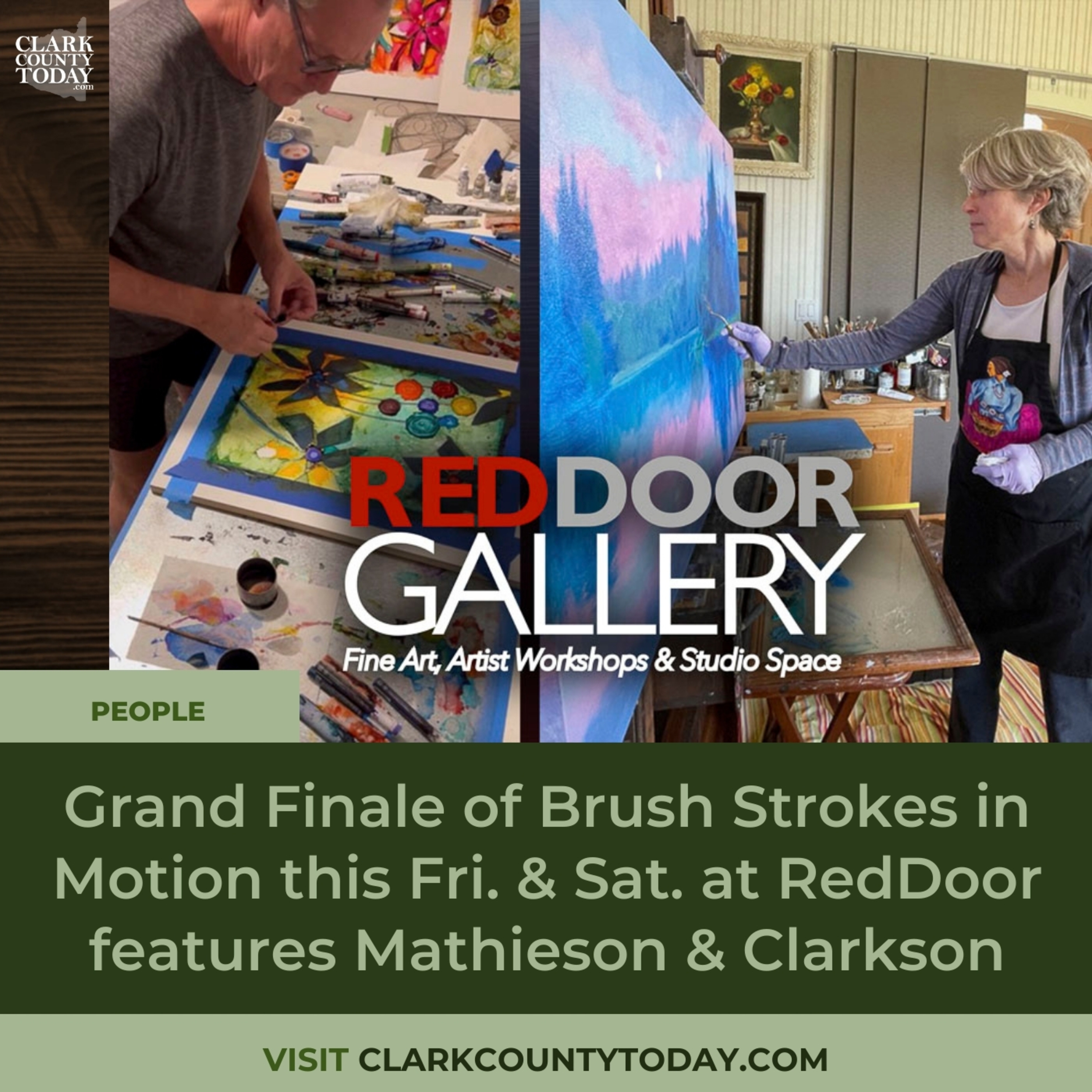 Grand Finale of Brush Strokes in Motion this Fri. & Sat. at RedDoor features Mathieson & Clarkson