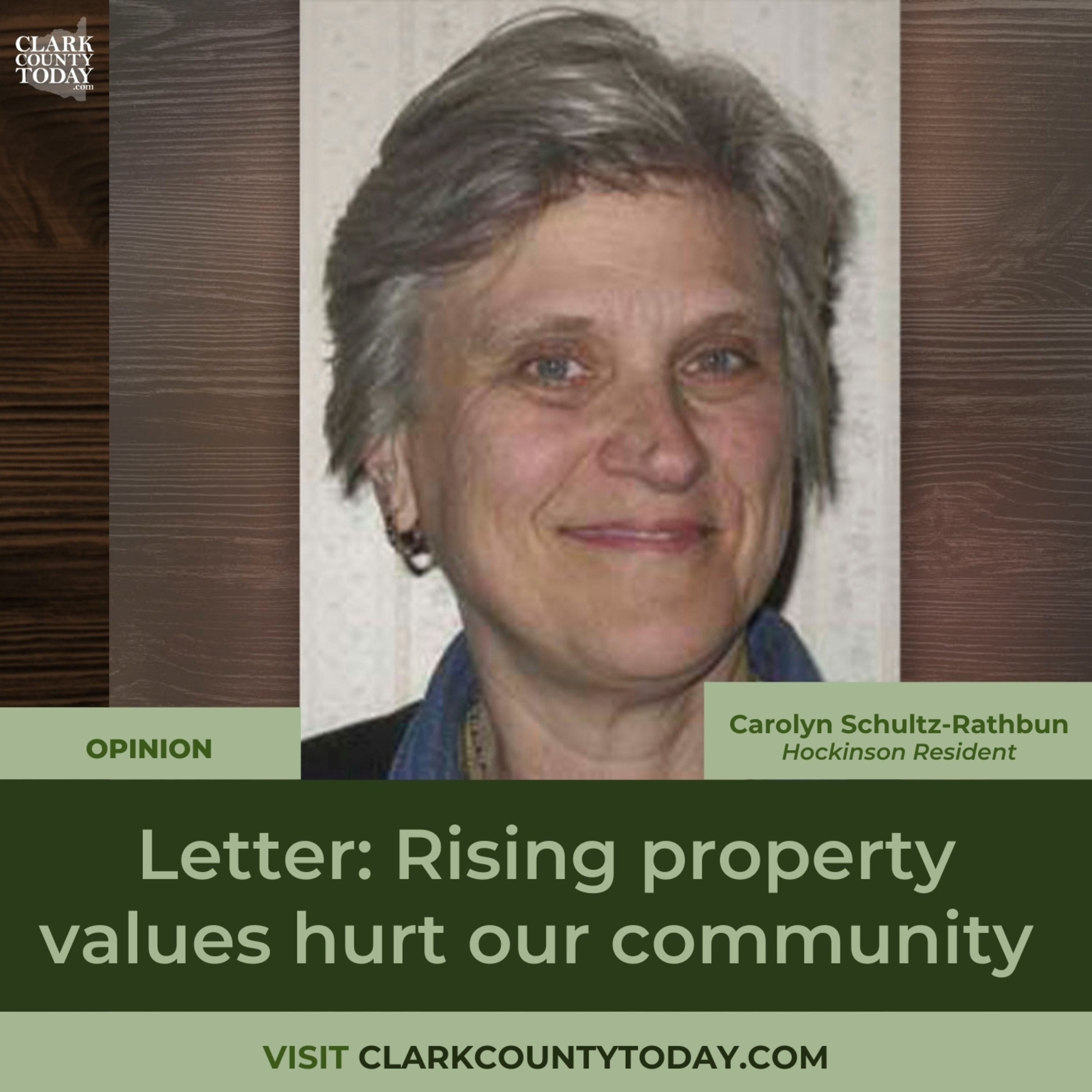 Letter: Rising property values hurt our community