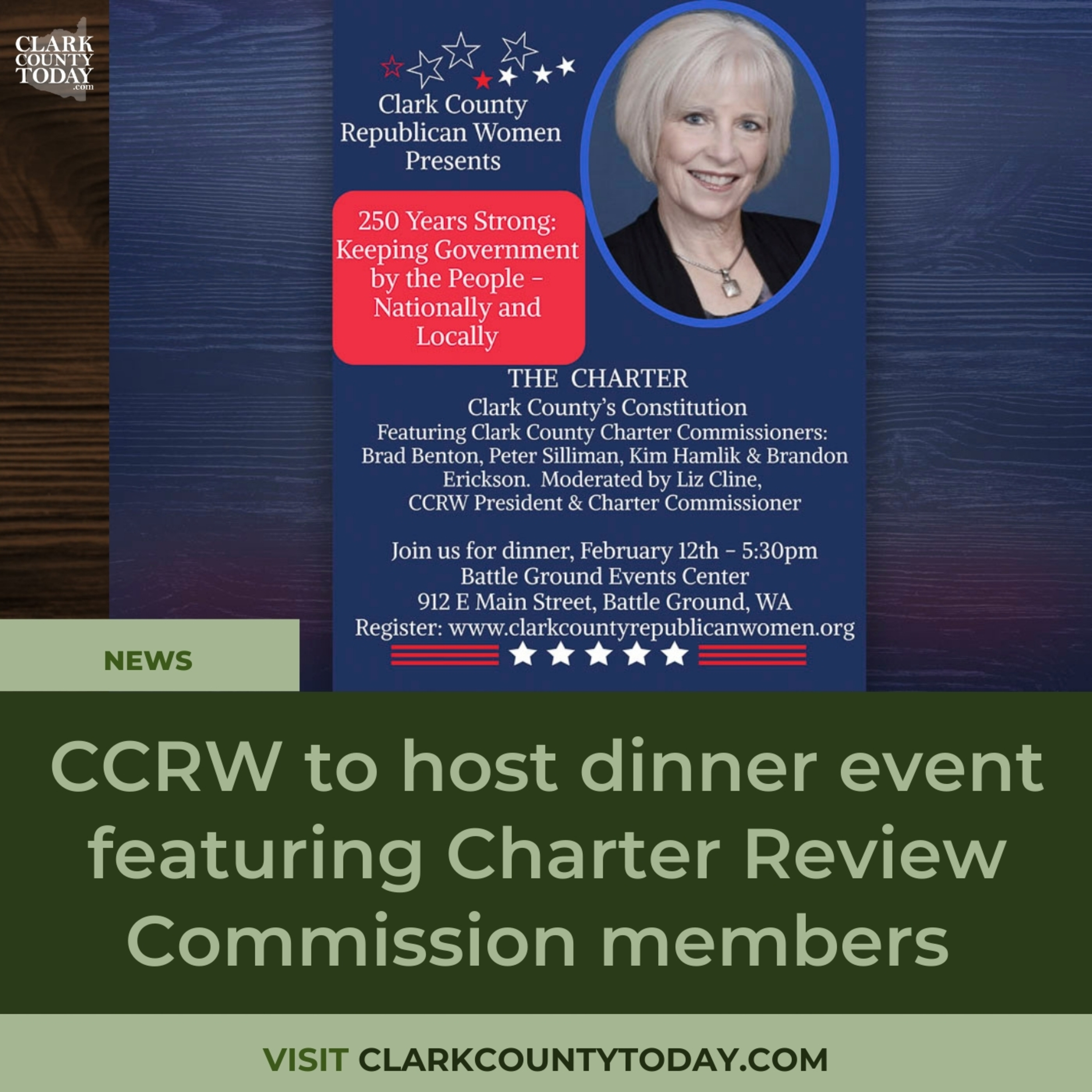 CCRW to host dinner event featuring Charter Review Commission members