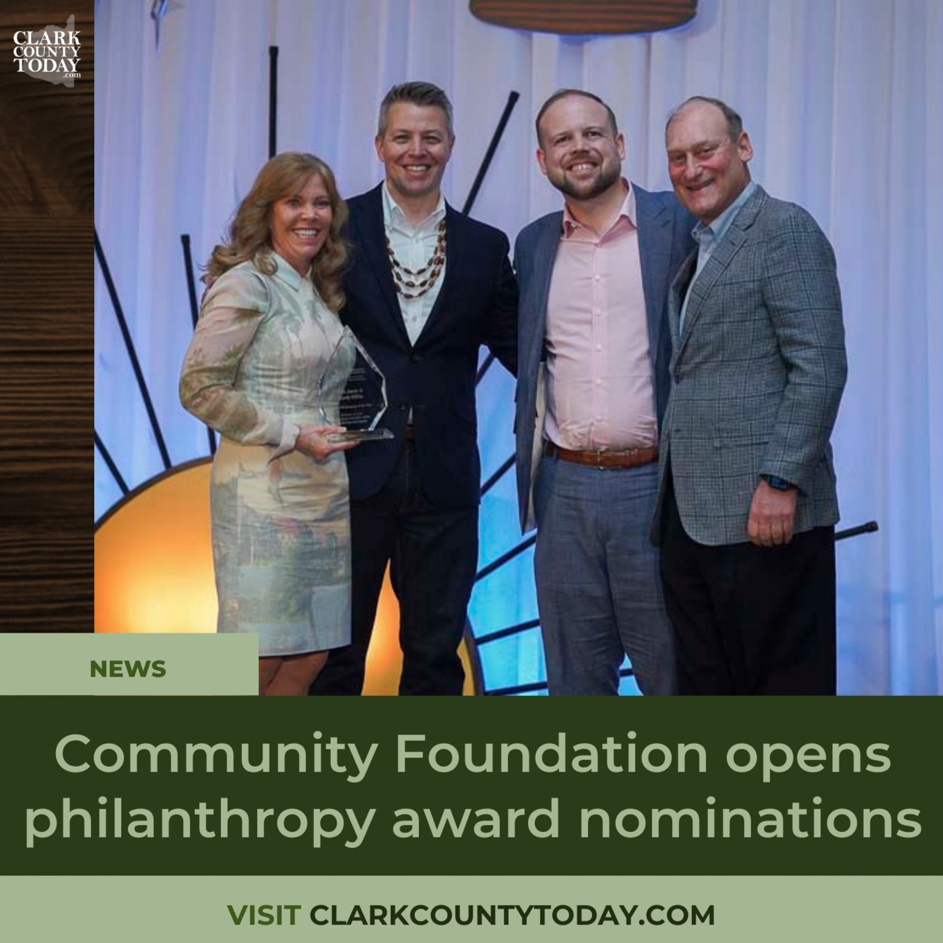 Community Foundation opens philanthropy award nominations