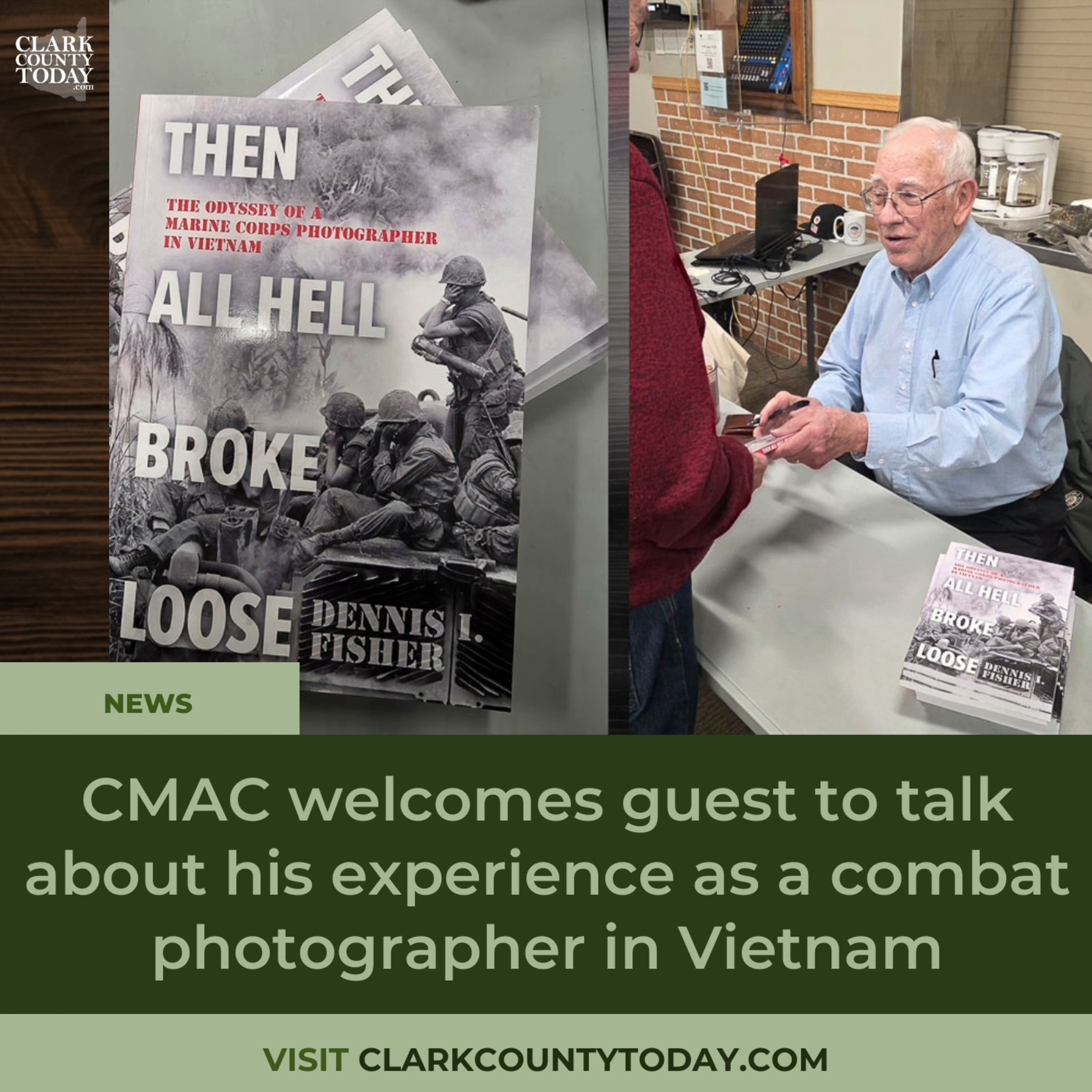 CMAC welcomes guest to talk about his experience as a combat photographer in Vietnam