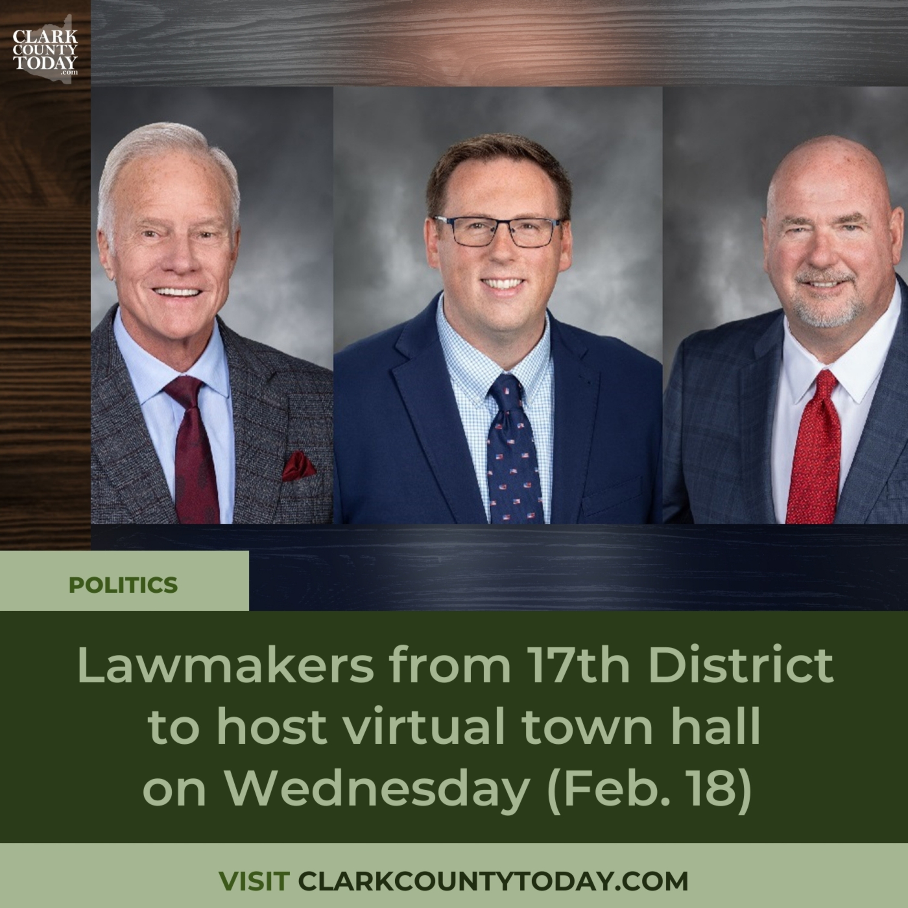 Lawmakers from 17th District to host virtual town hall on Wednesday (Feb. 18)