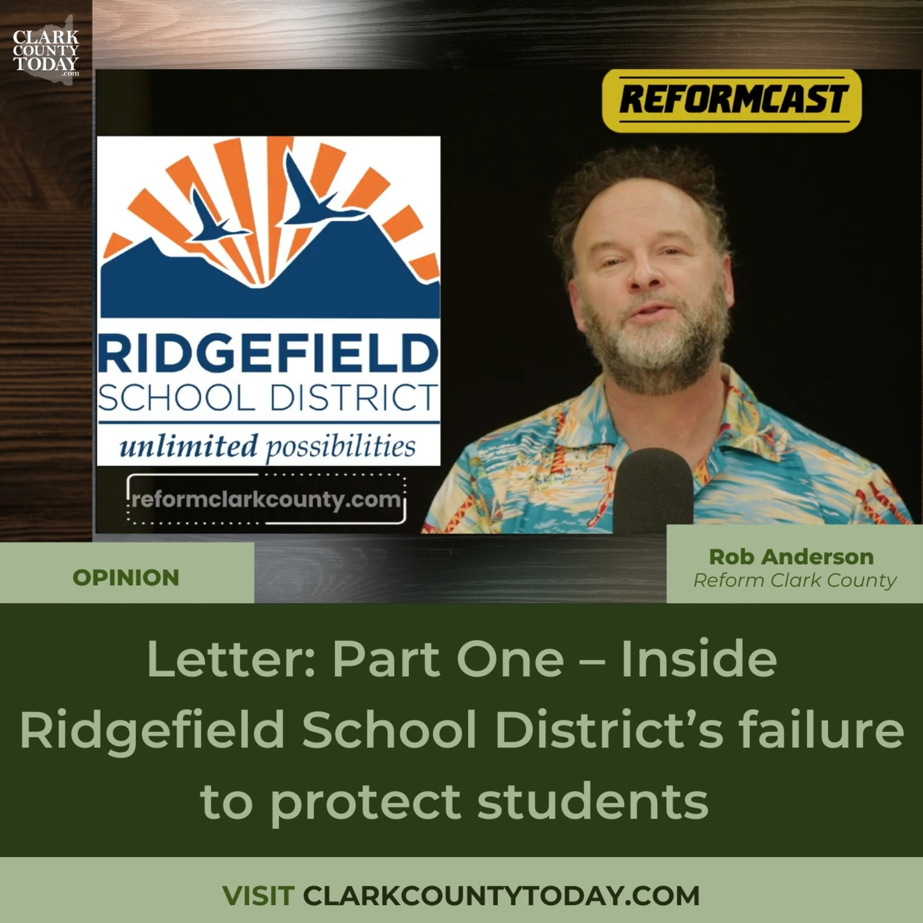 Letter: Part One – Inside Ridgefield School District’s failure to protect students