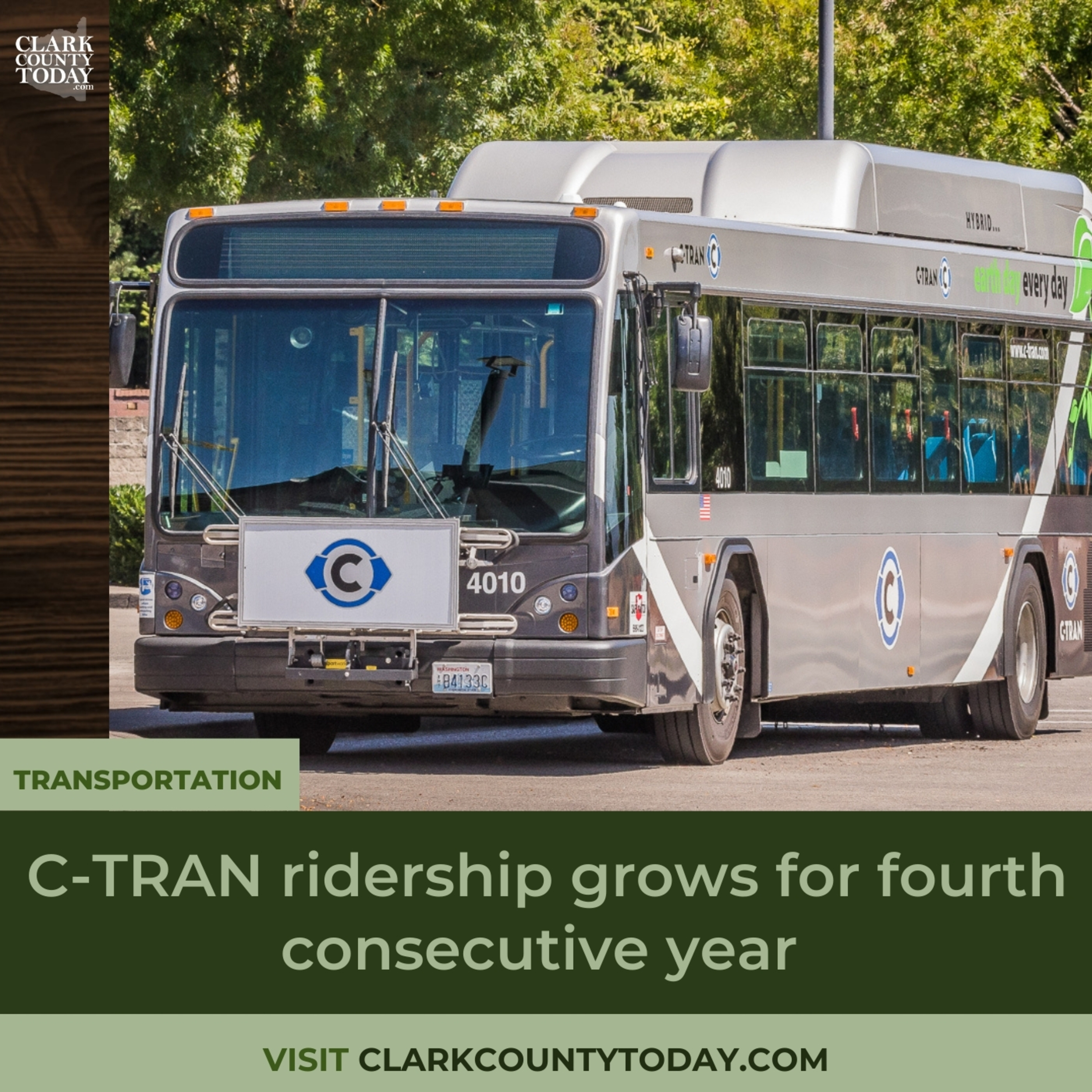 C-TRAN ridership grows for fourth consecutive year
