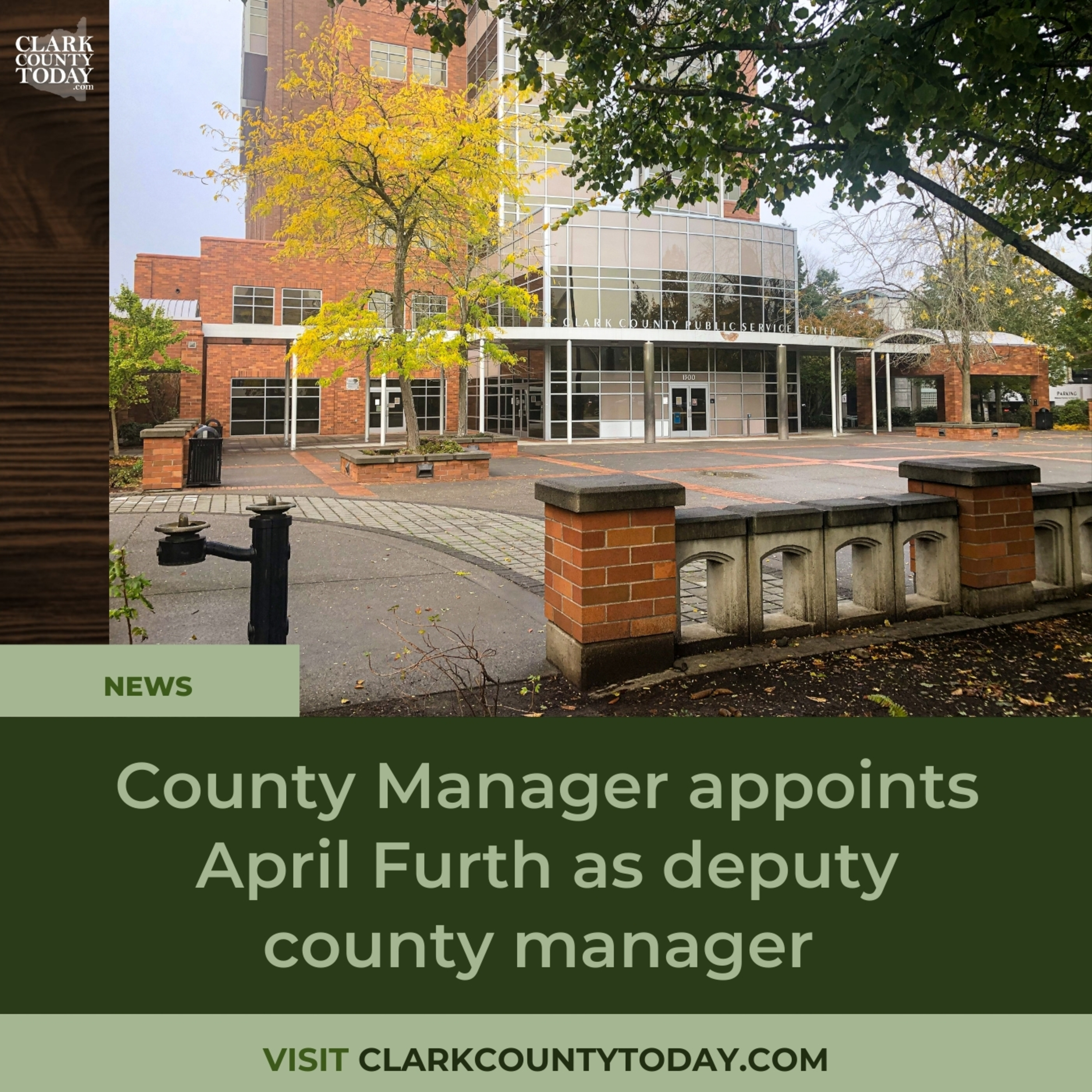County Manager appoints April Furth as deputy county manager