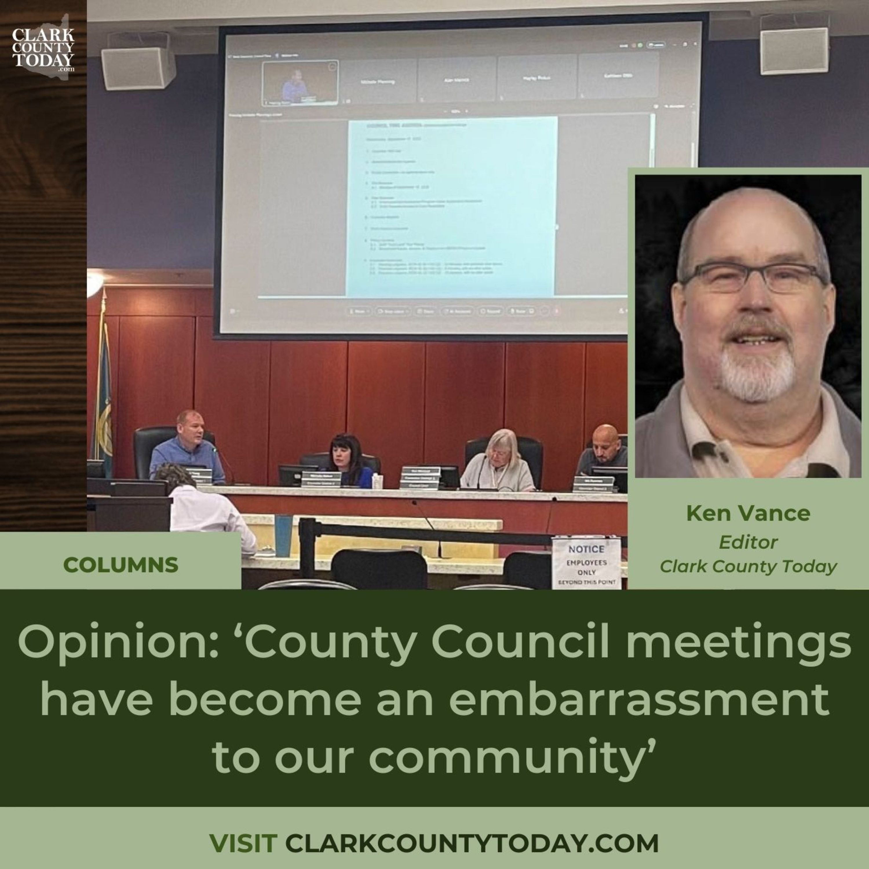 Opinion: ‘County Council meetings have become an embarrassment to our community’