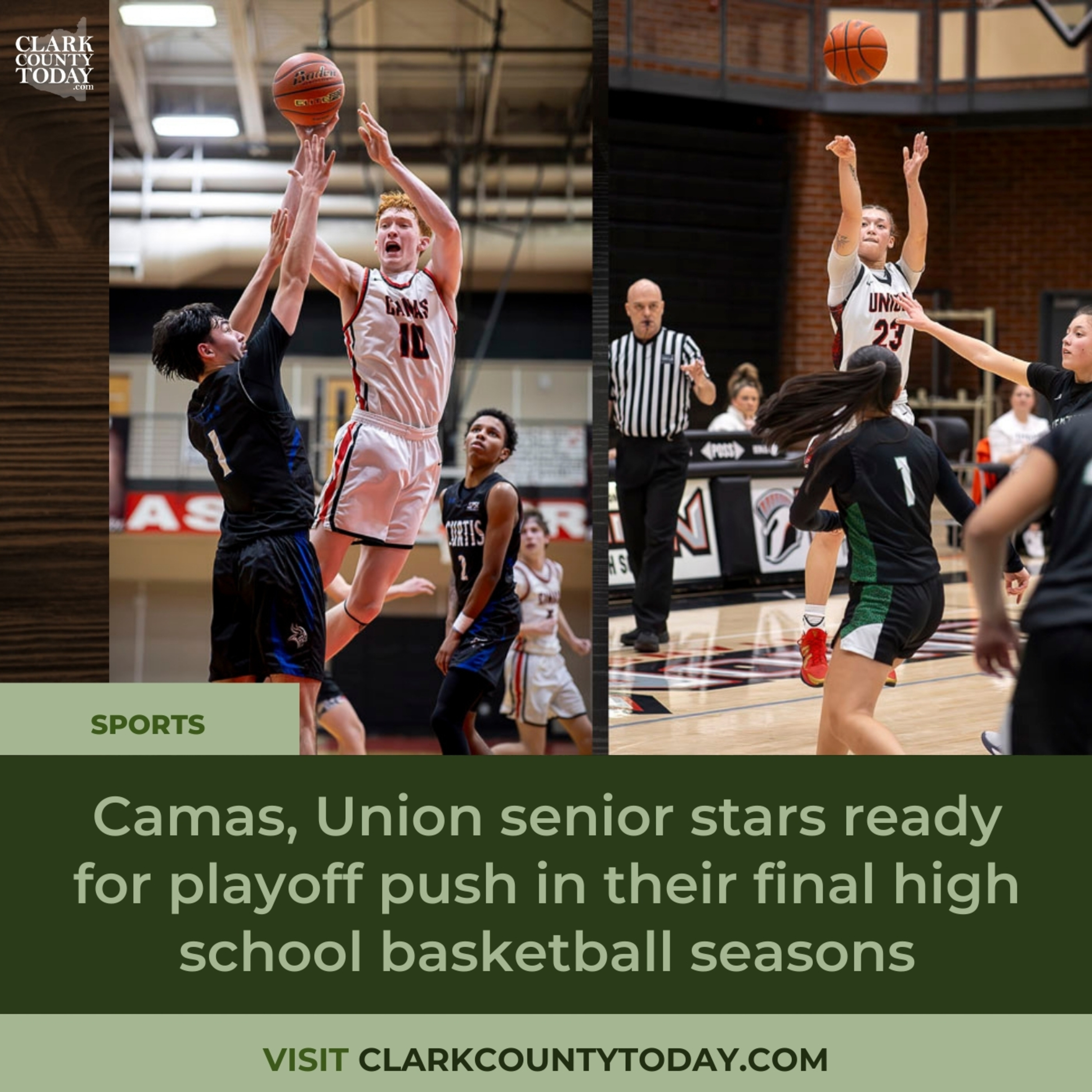 Camas, Union senior stars ready for playoff push in their final high school basketball seasons