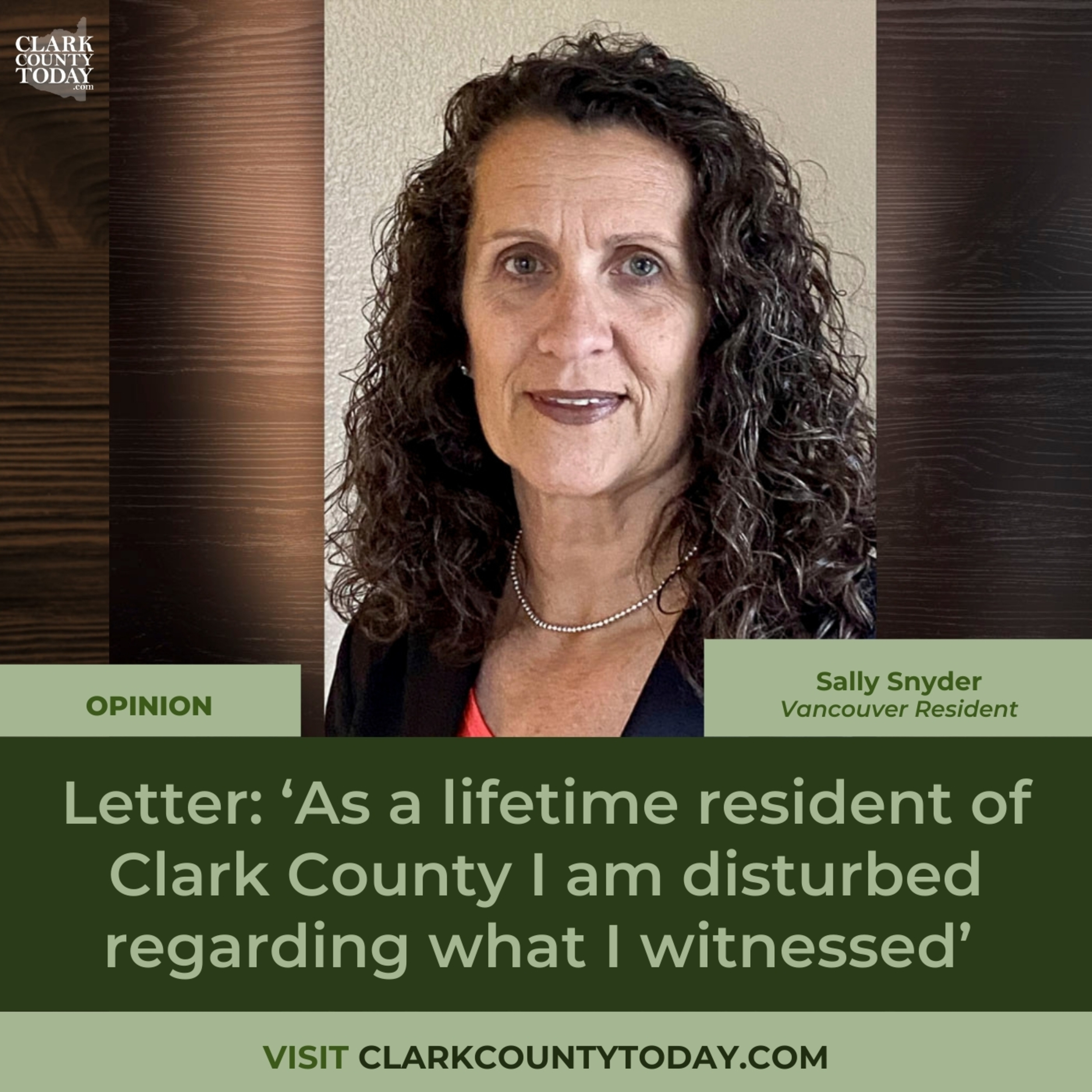 Letter: ‘As a lifetime resident of Clark County I am disturbed regarding what I witnessed’